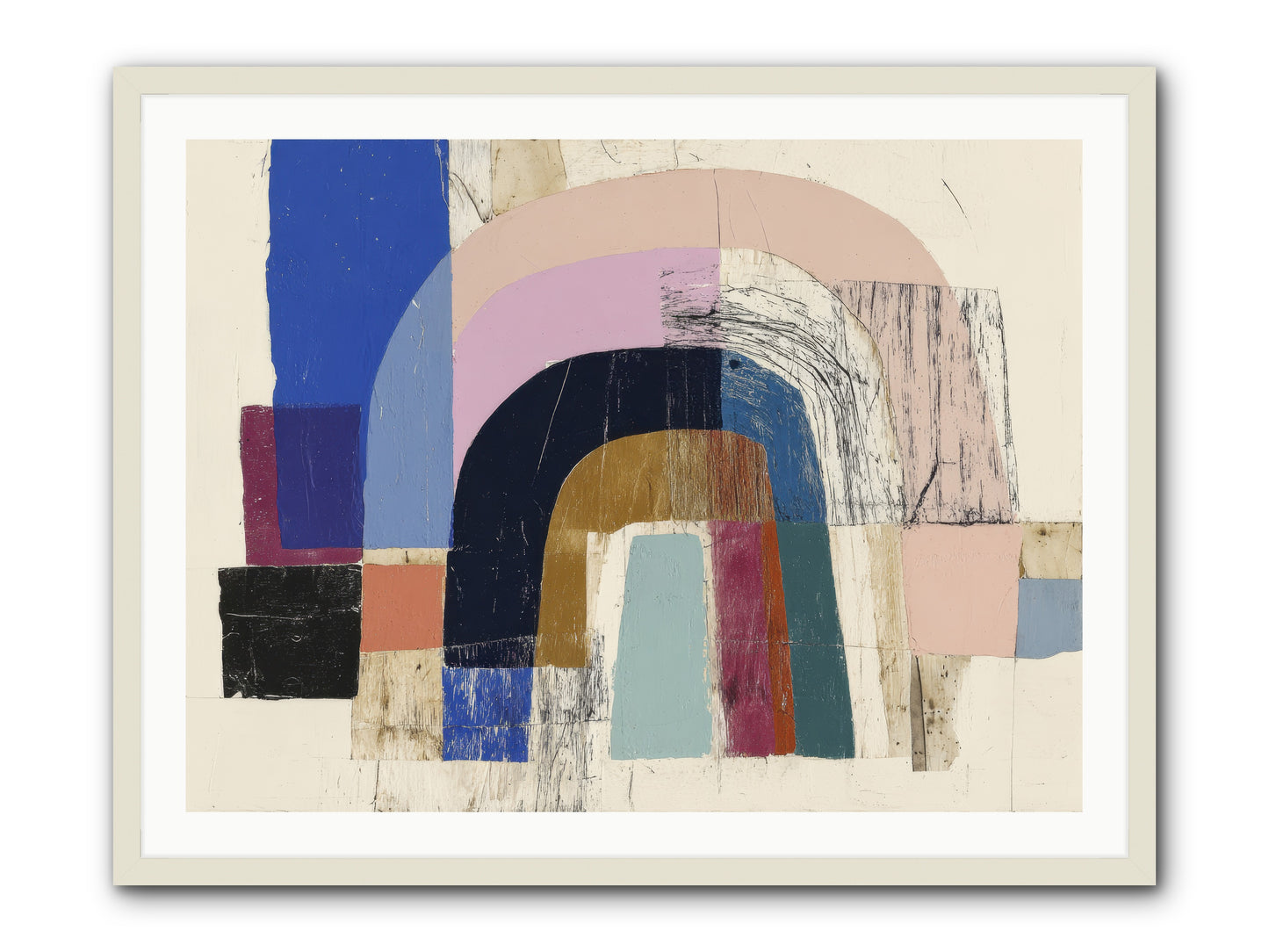 Distant Harbor -- Framed Print - White 40x30
