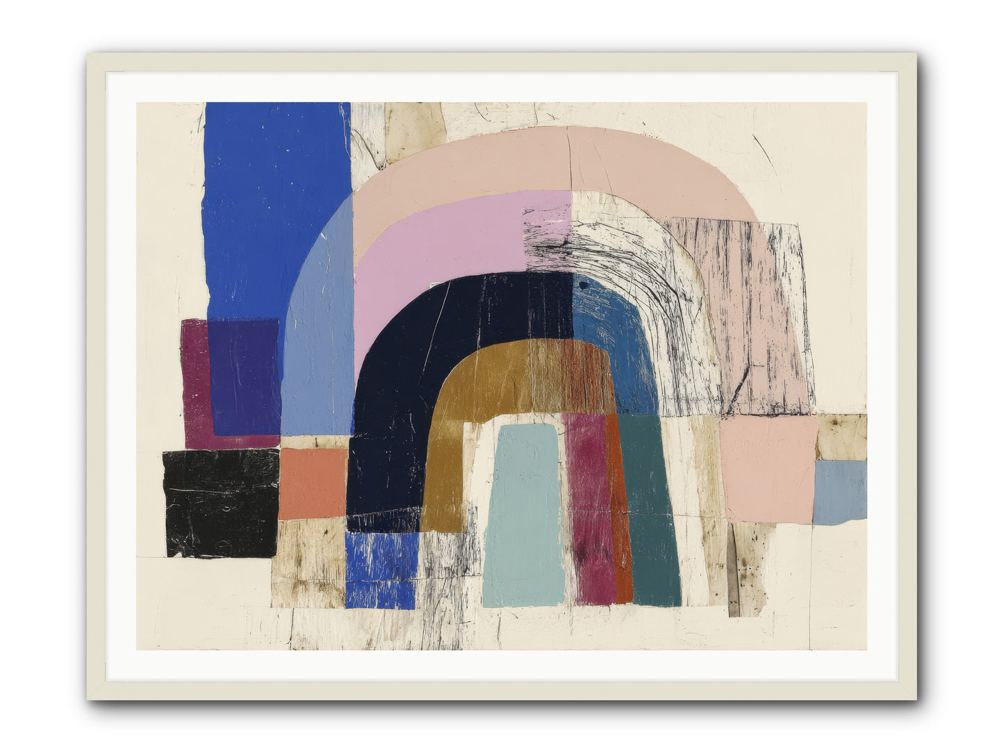 Distant Harbor -- Framed Print - White 48x36