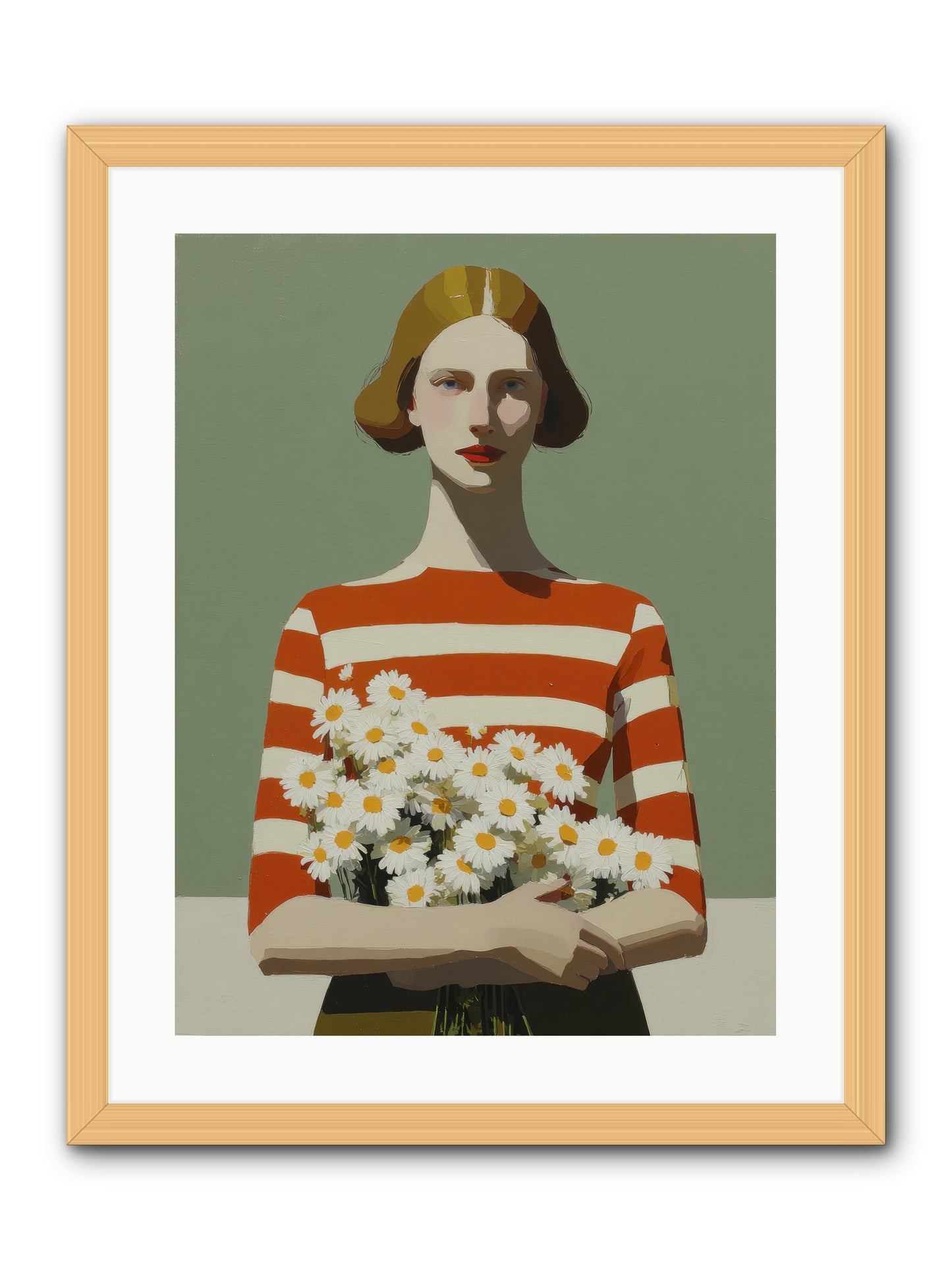 Distant Light -- Framed Print - Natural 18x24