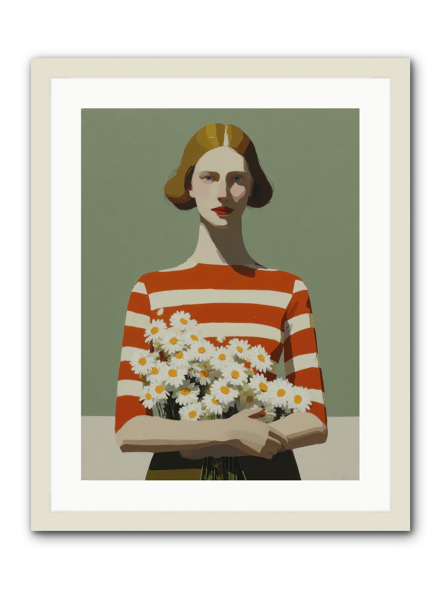 Distant Light -- Framed Print - White 18x24