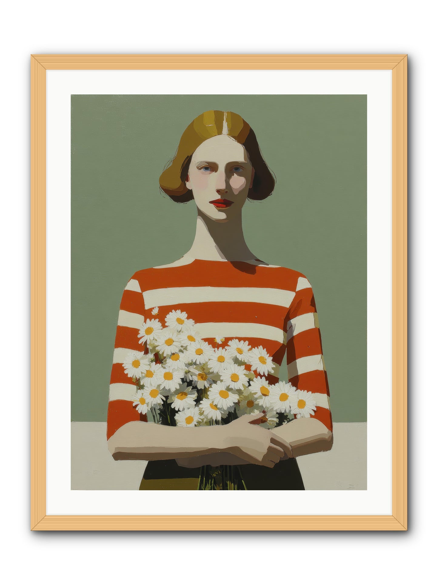 Distant Light -- Framed Print - Natural 24x32