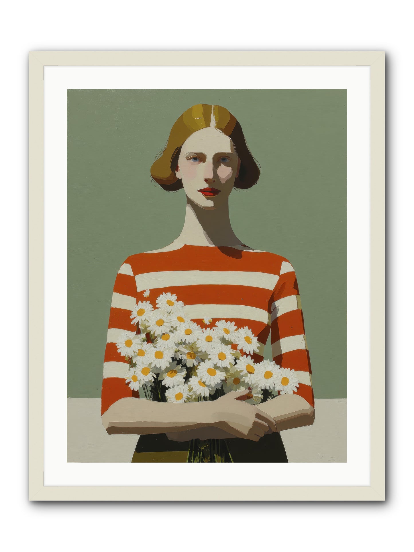 Distant Light -- Framed Print - White 24x32