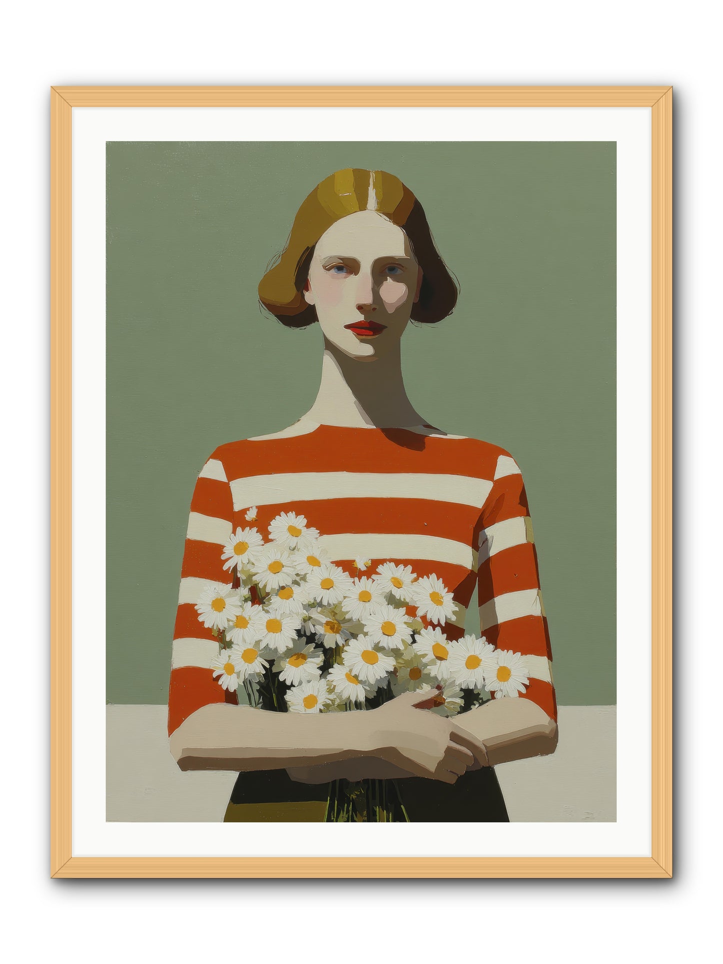 Distant Light -- Framed Print - Natural 30x40