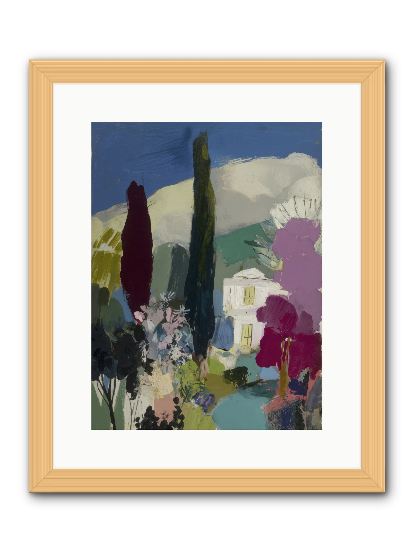 Distant Melody -- Framed Print - Natural 12x16