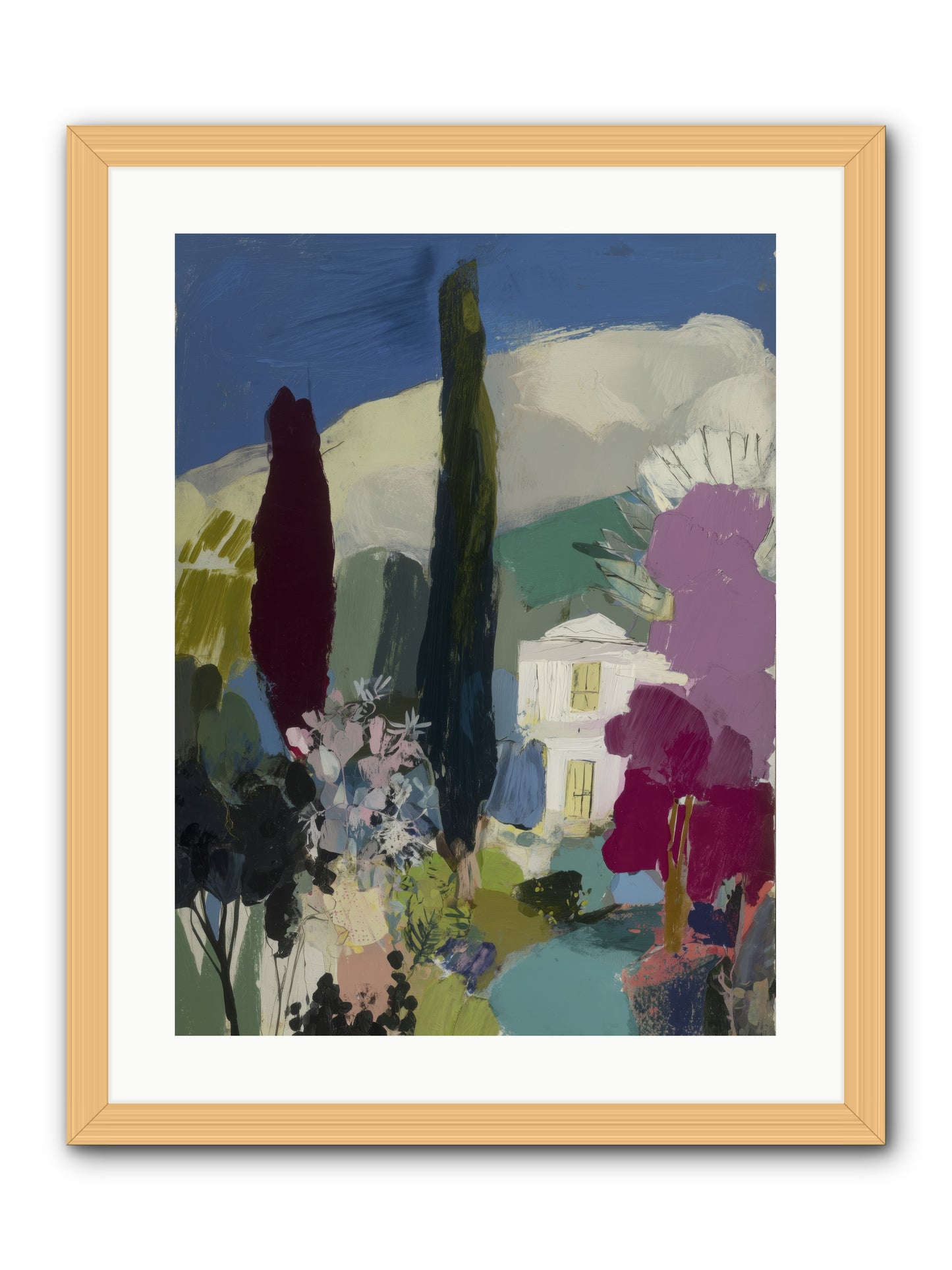 Distant Melody -- Framed Print - Natural 18x24
