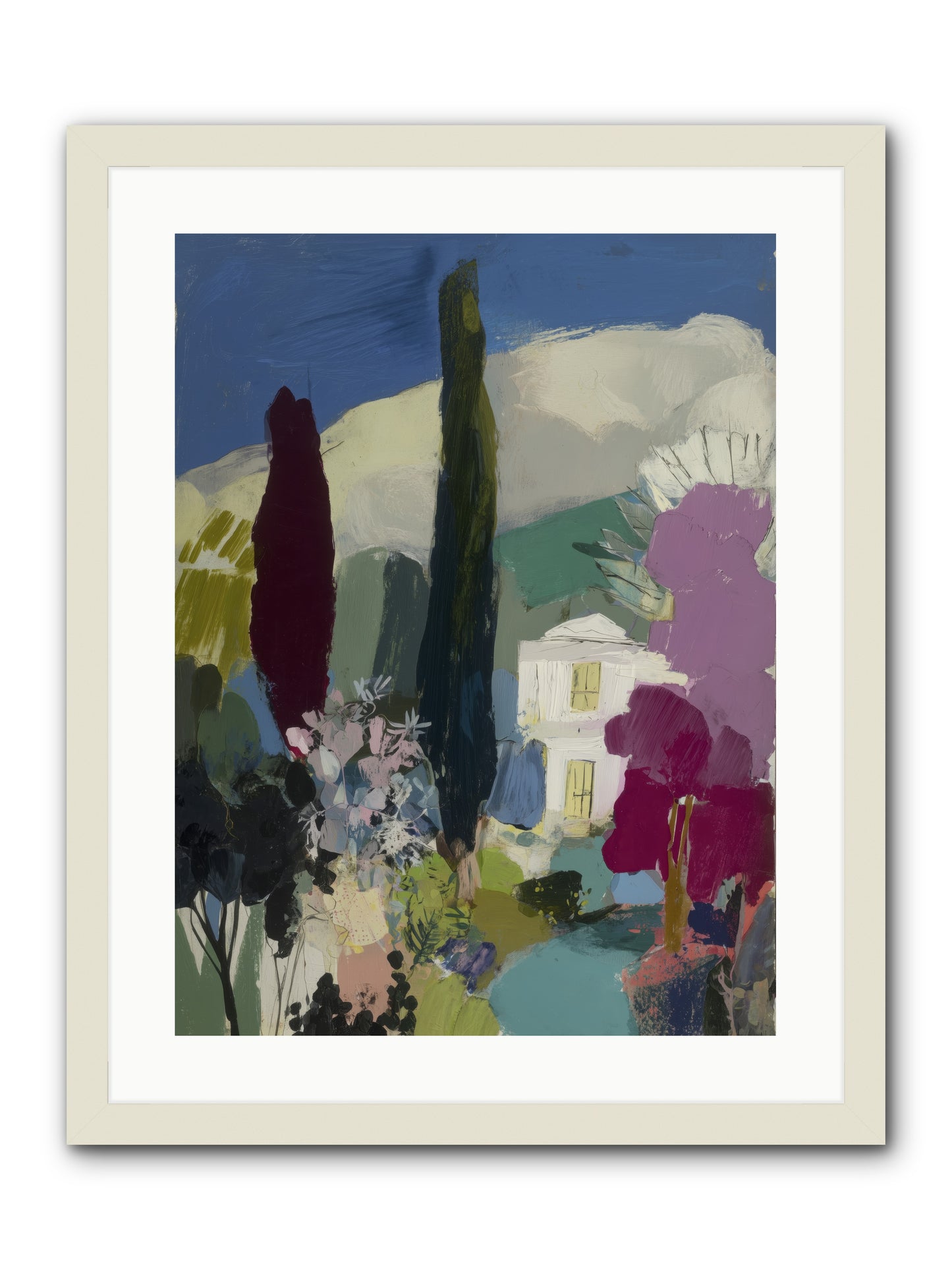 Distant Melody -- Framed Print - White 18x24