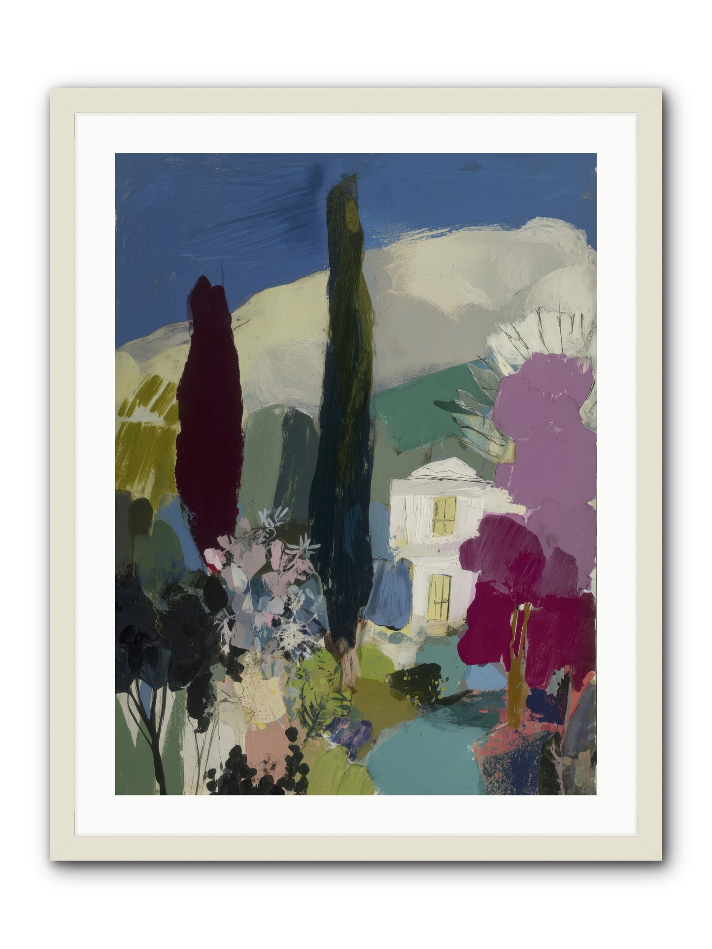 Distant Melody -- Framed Print - White 24x32