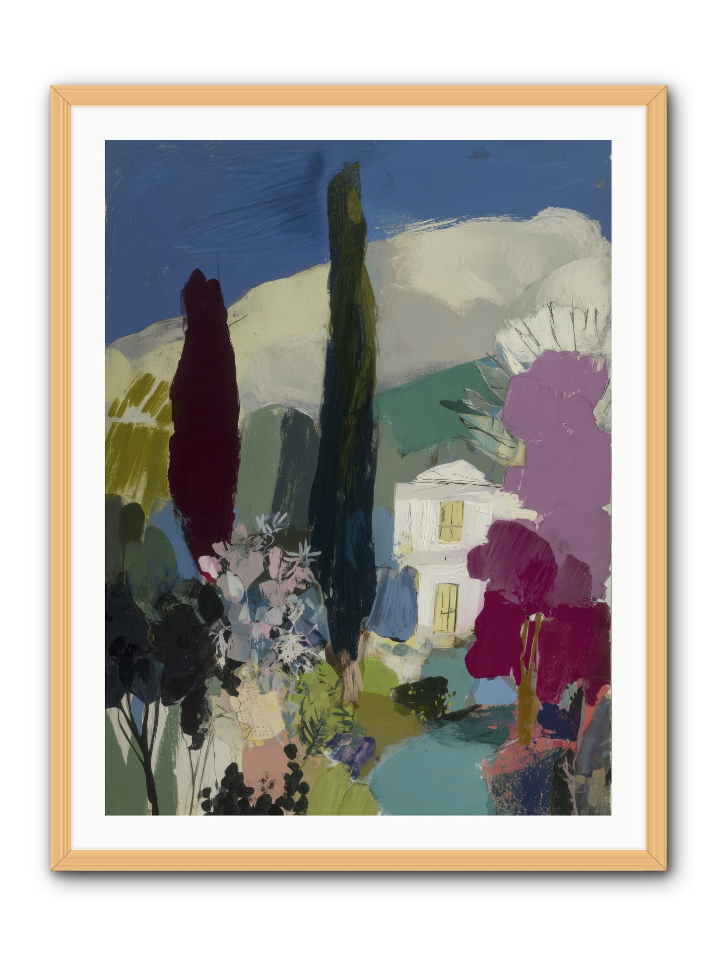 Distant Melody -- Framed Print - Natural 30x40