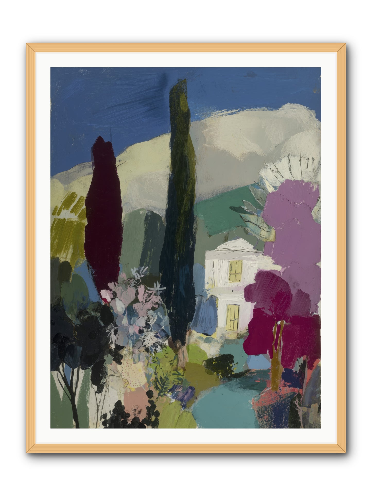 Distant Melody -- Framed Print - Natural 36x48