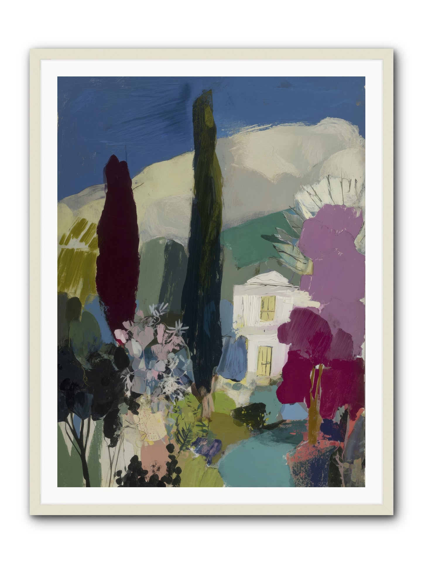 Distant Melody -- Framed Print - White 36x48