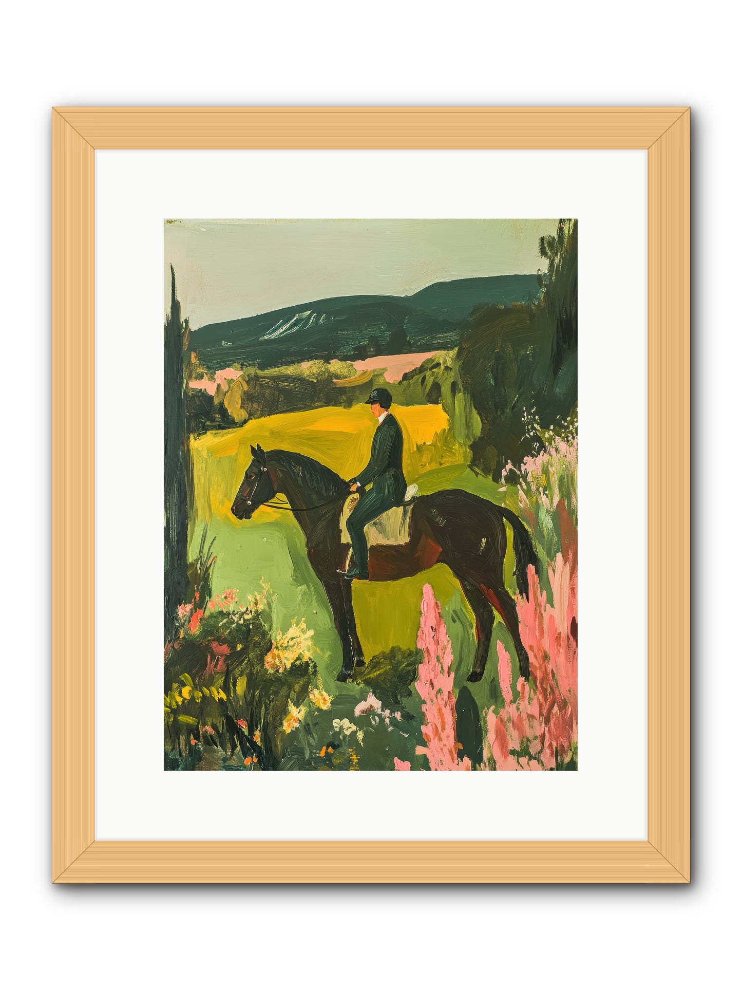 Distant Memory -- Framed Print - Natural 12x16