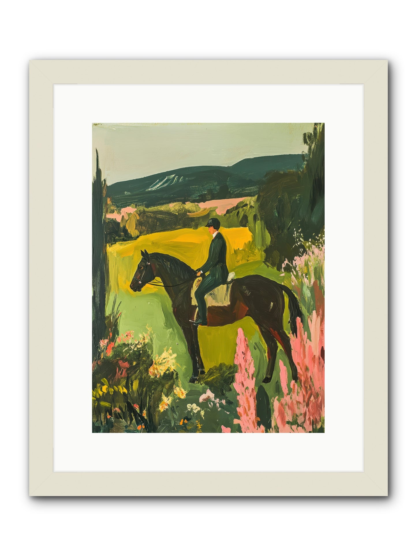Distant Memory -- Framed Print - White 12x16