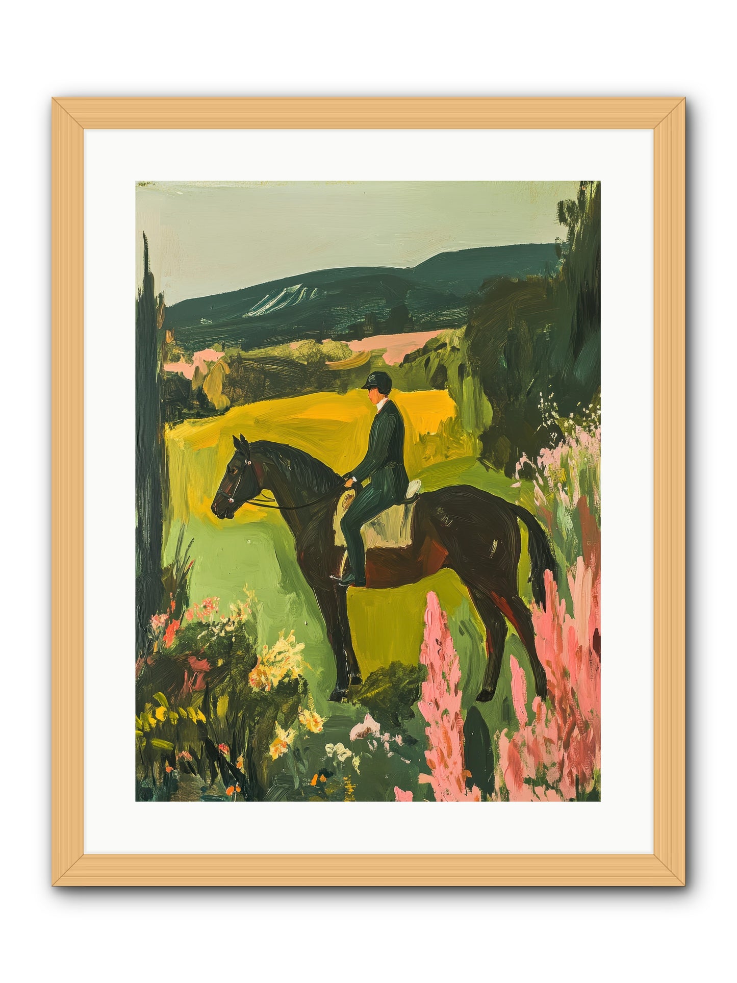 Distant Memory -- Framed Print - Natural 18x24