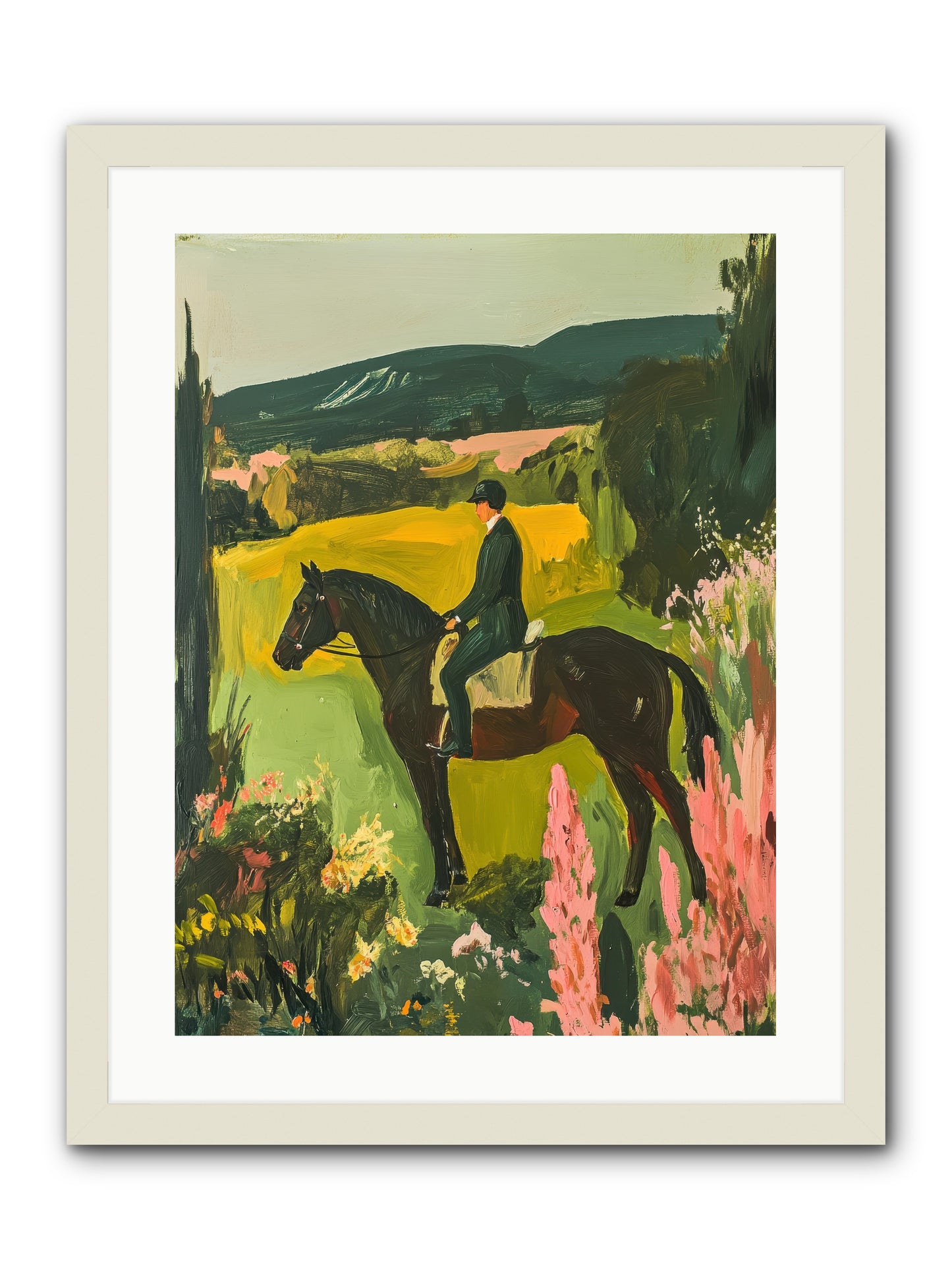 Distant Memory -- Framed Print - White 18x24