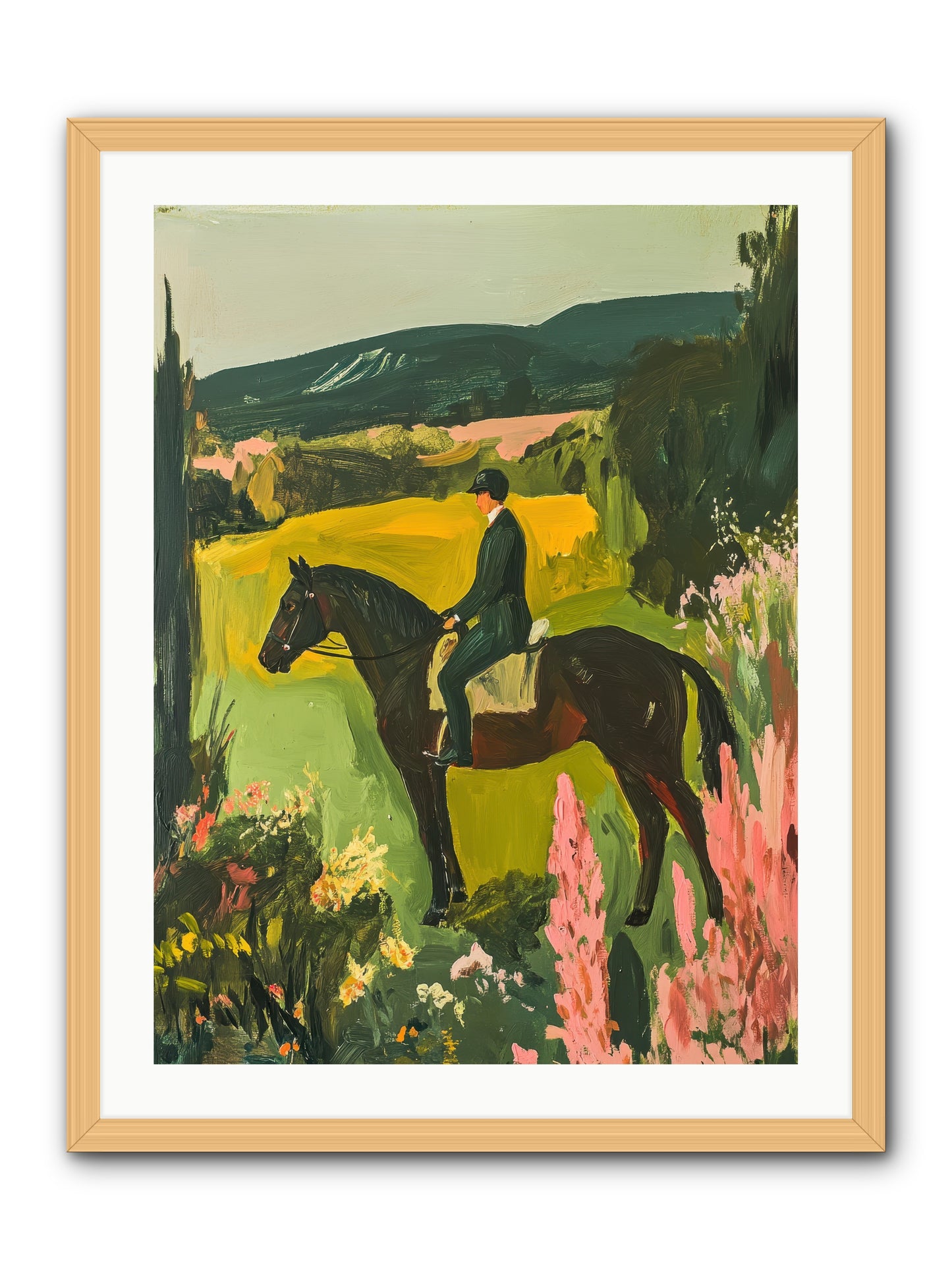 Distant Memory -- Framed Print - Natural 24x32