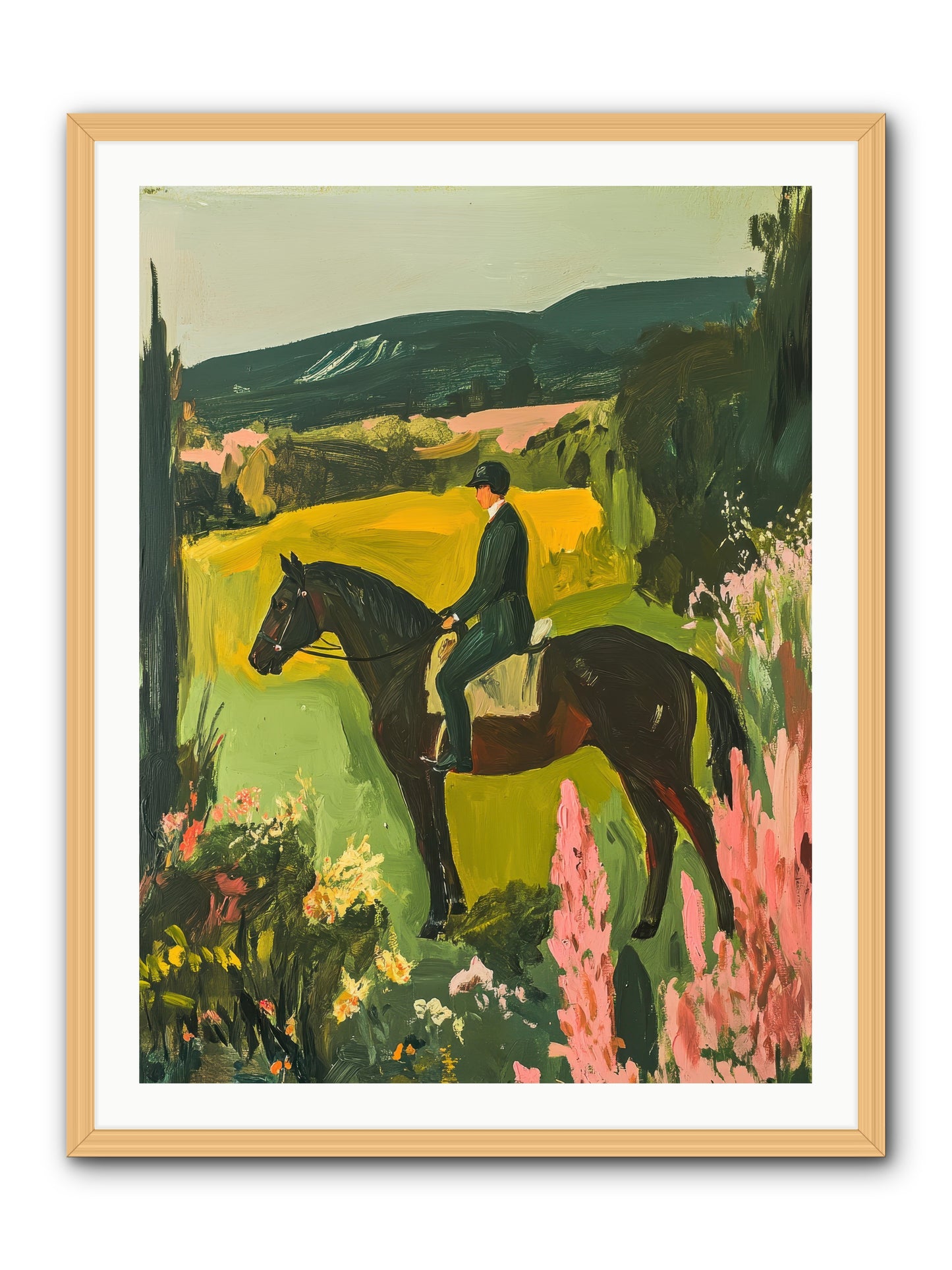 Distant Memory -- Framed Print - Natural 30x40
