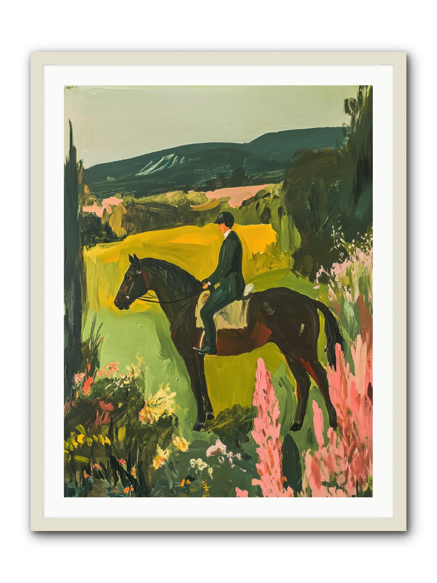 Distant Memory -- Framed Print - White 30x40