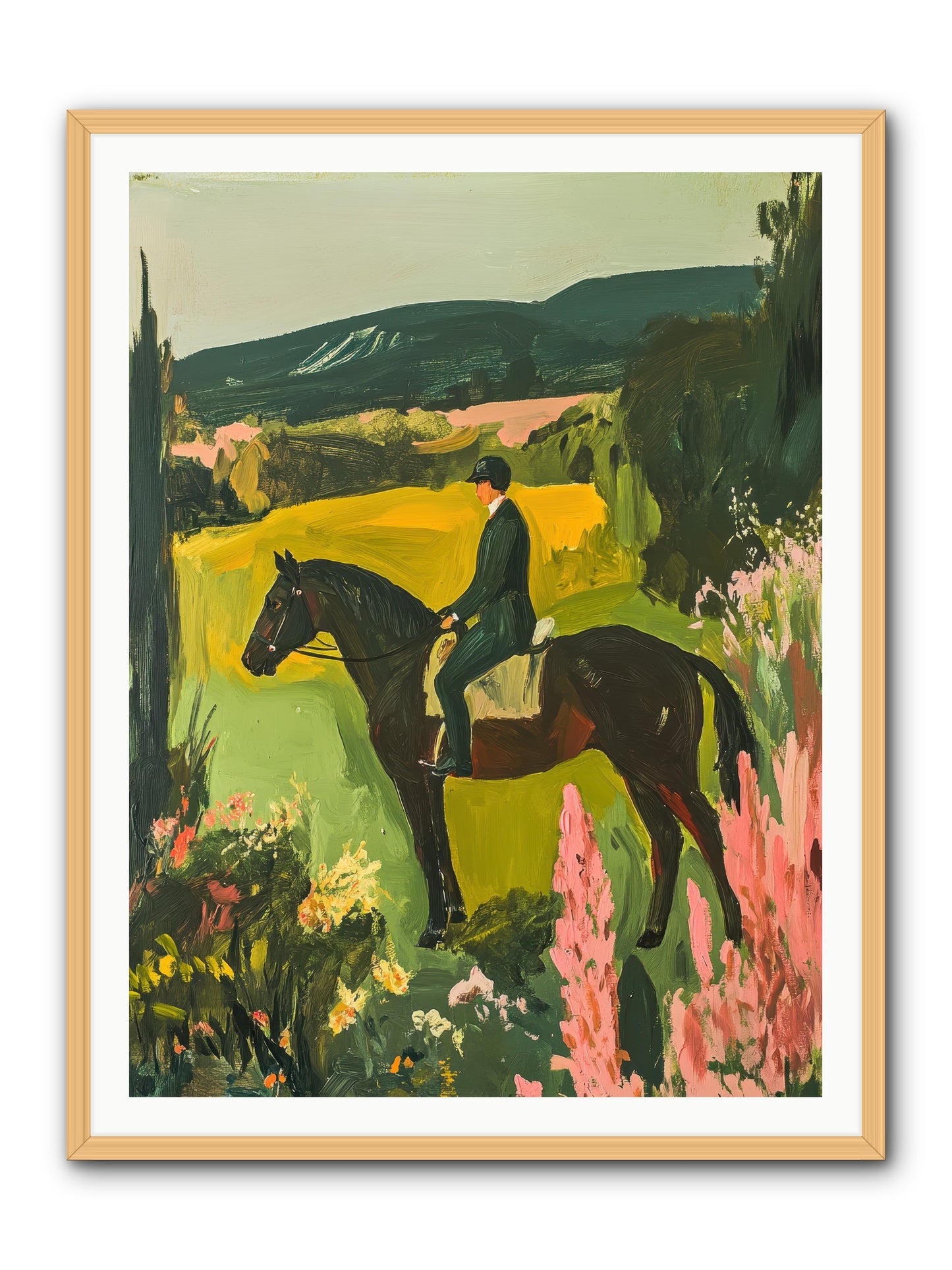 Distant Memory -- Framed Print - Natural 36x48