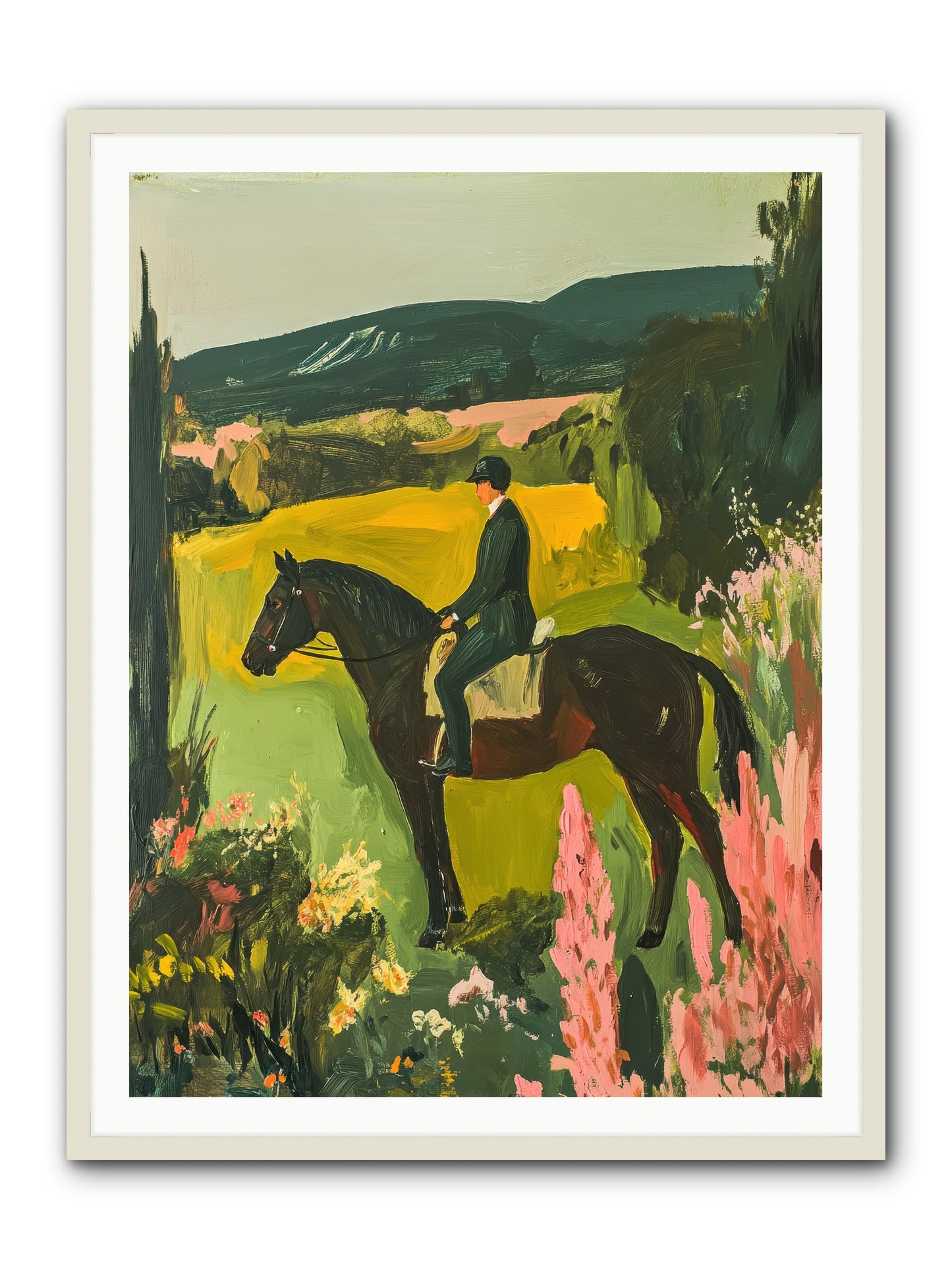 Distant Memory -- Framed Print - White 36x48