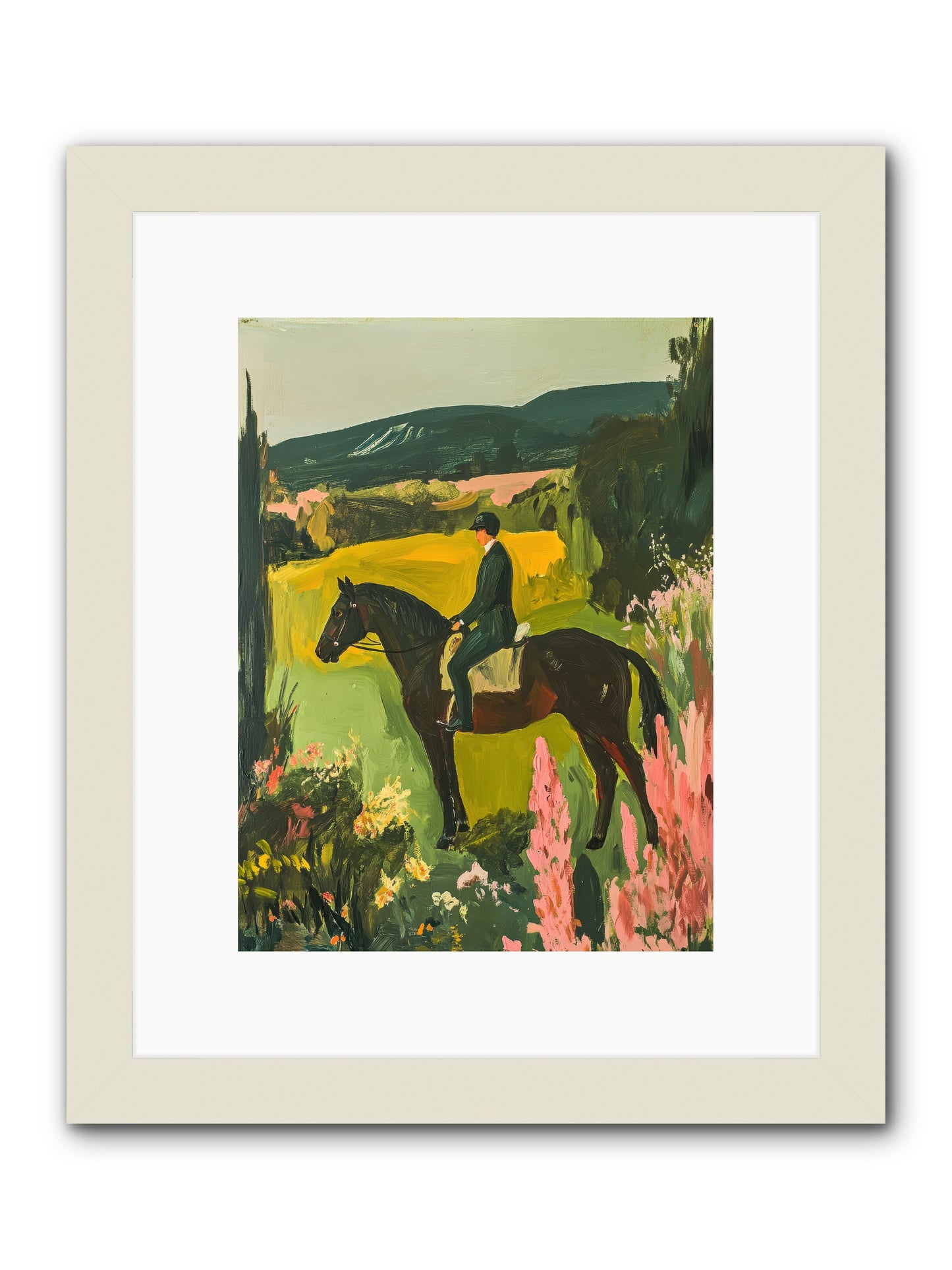Distant Memory -- Framed Print - White 9x12