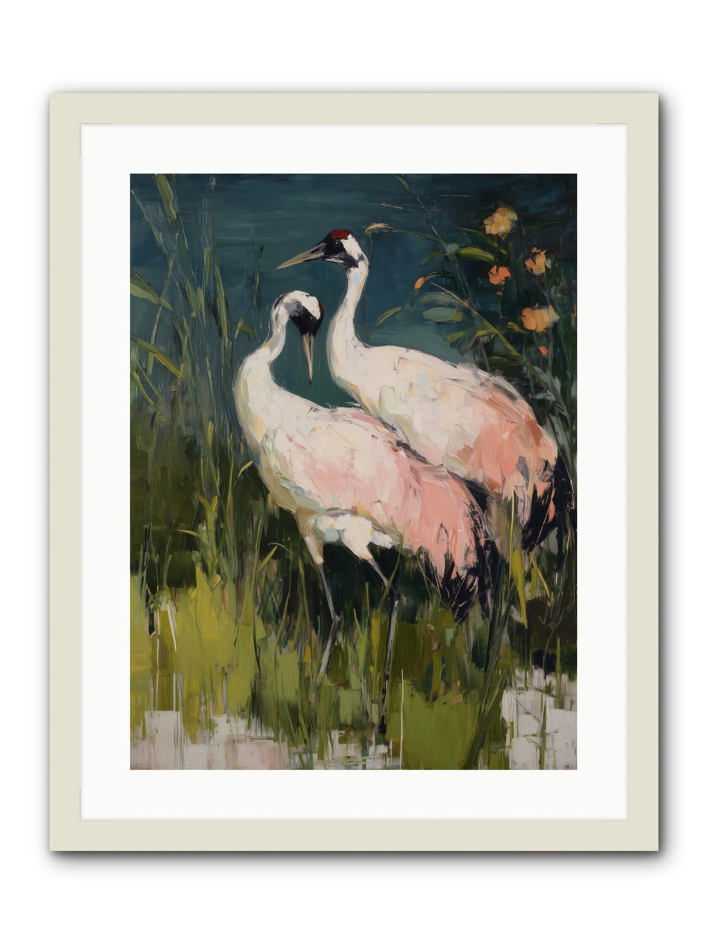 Distant Shores -- Framed Print - White 18x24