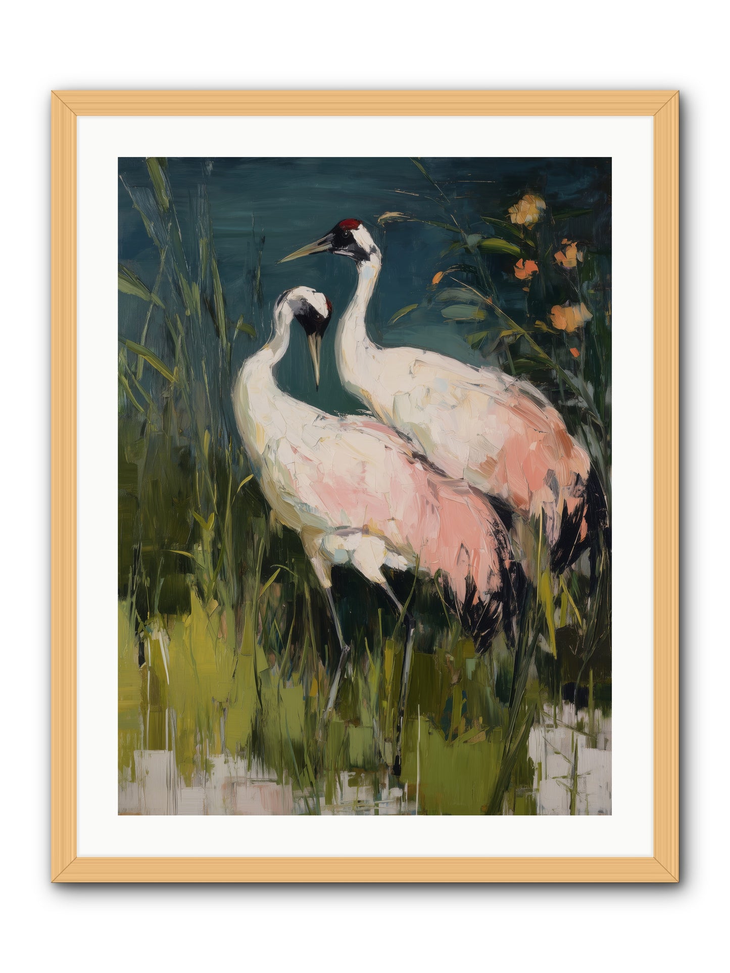 Distant Shores -- Framed Print - Natural 24x32