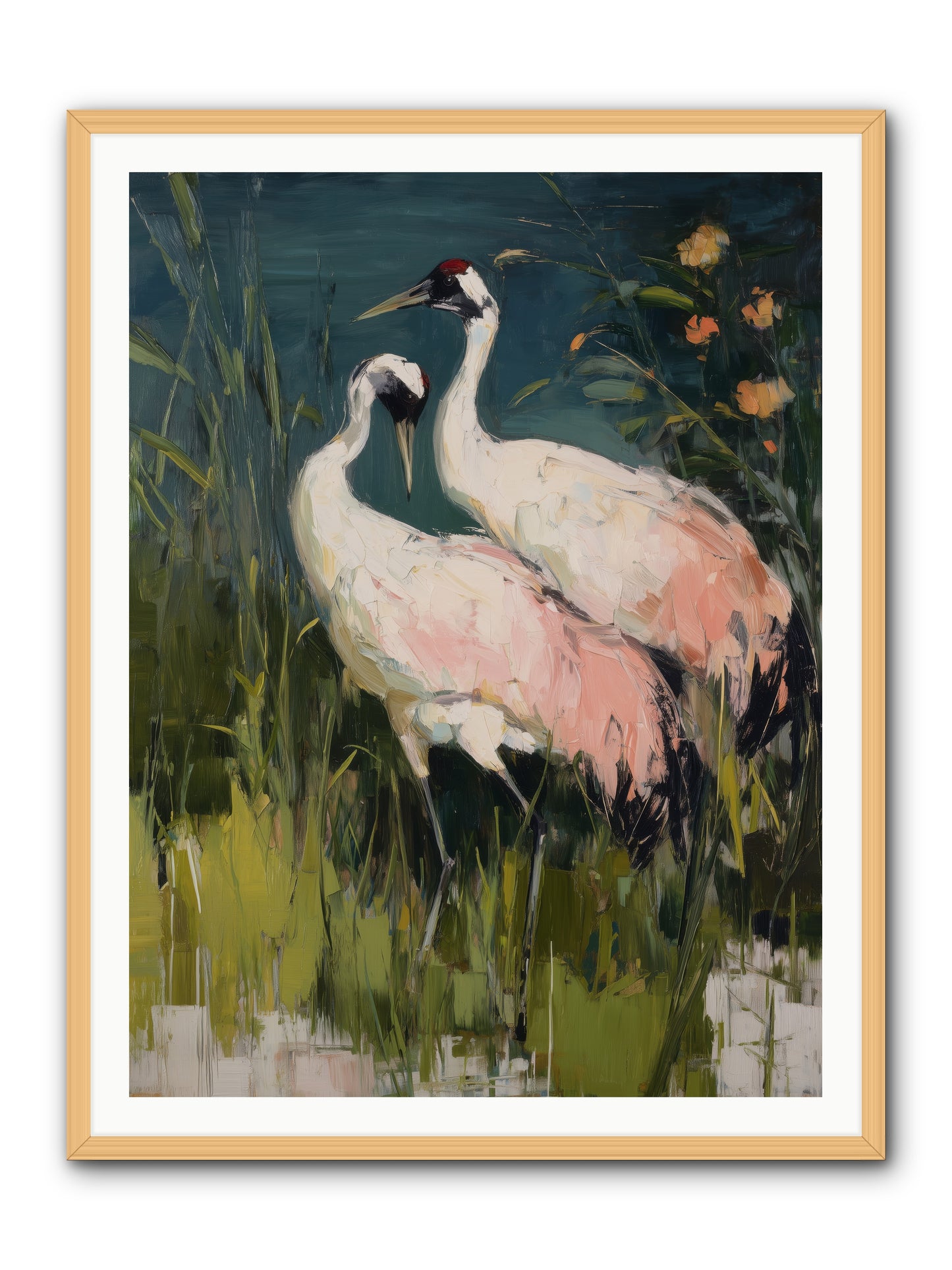Distant Shores -- Framed Print - Natural 36x48