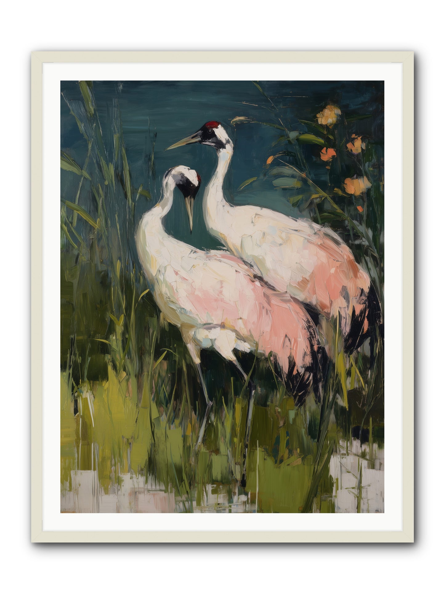 Distant Shores -- Framed Print - White 36x48