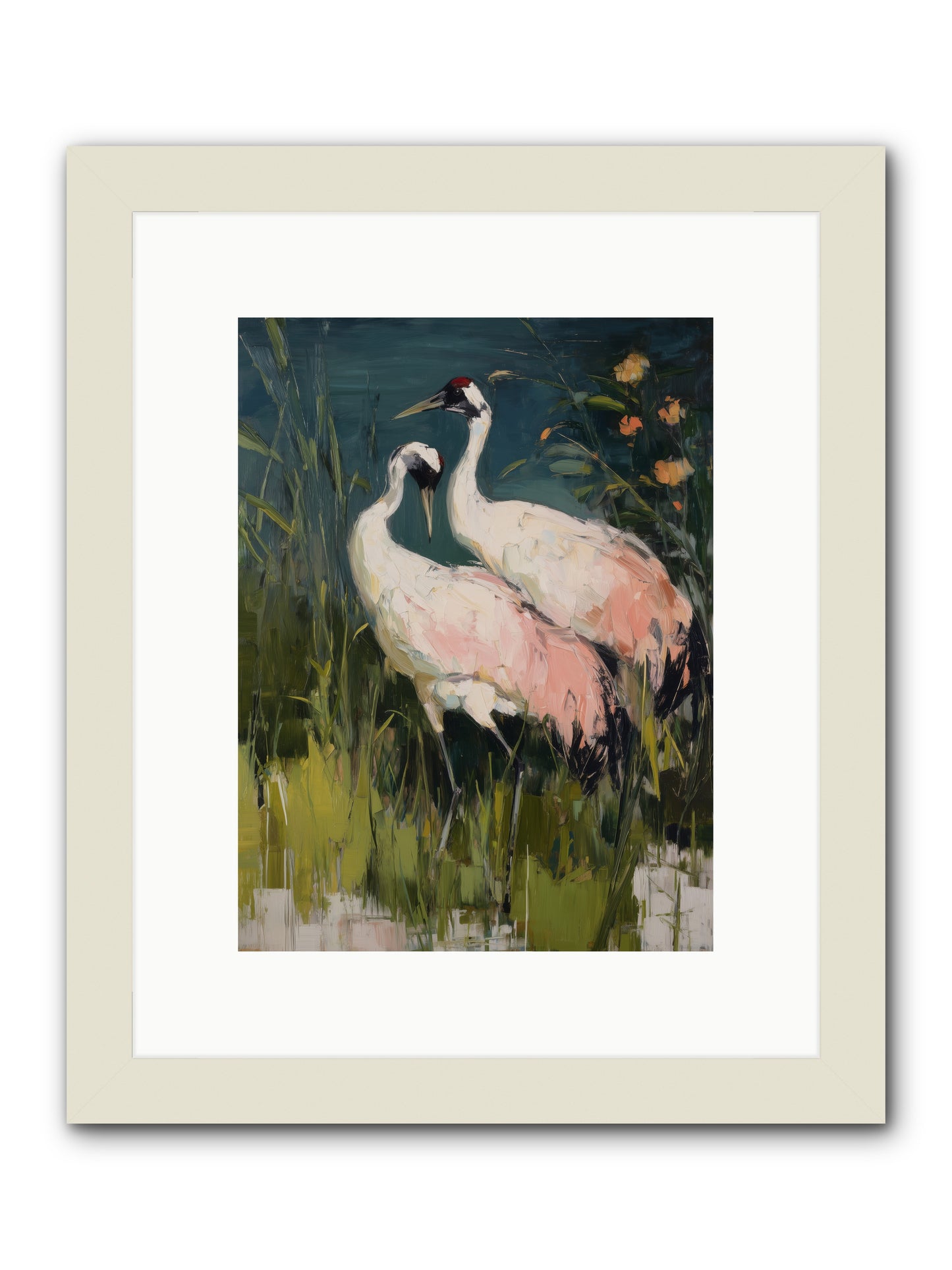 Distant Shores -- Framed Print - White 9x12