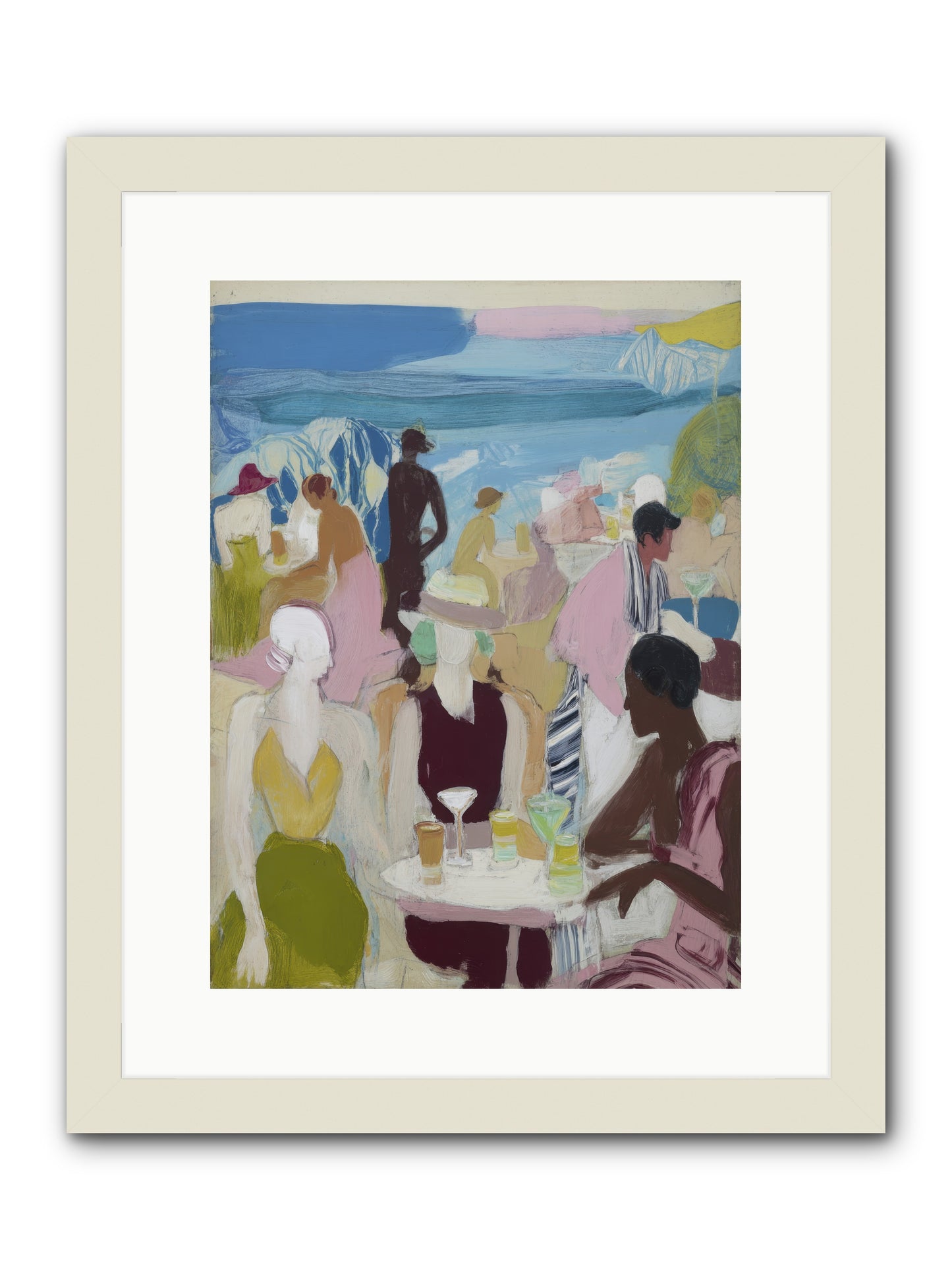 Distant Thunder -- Framed Print - White 12x16