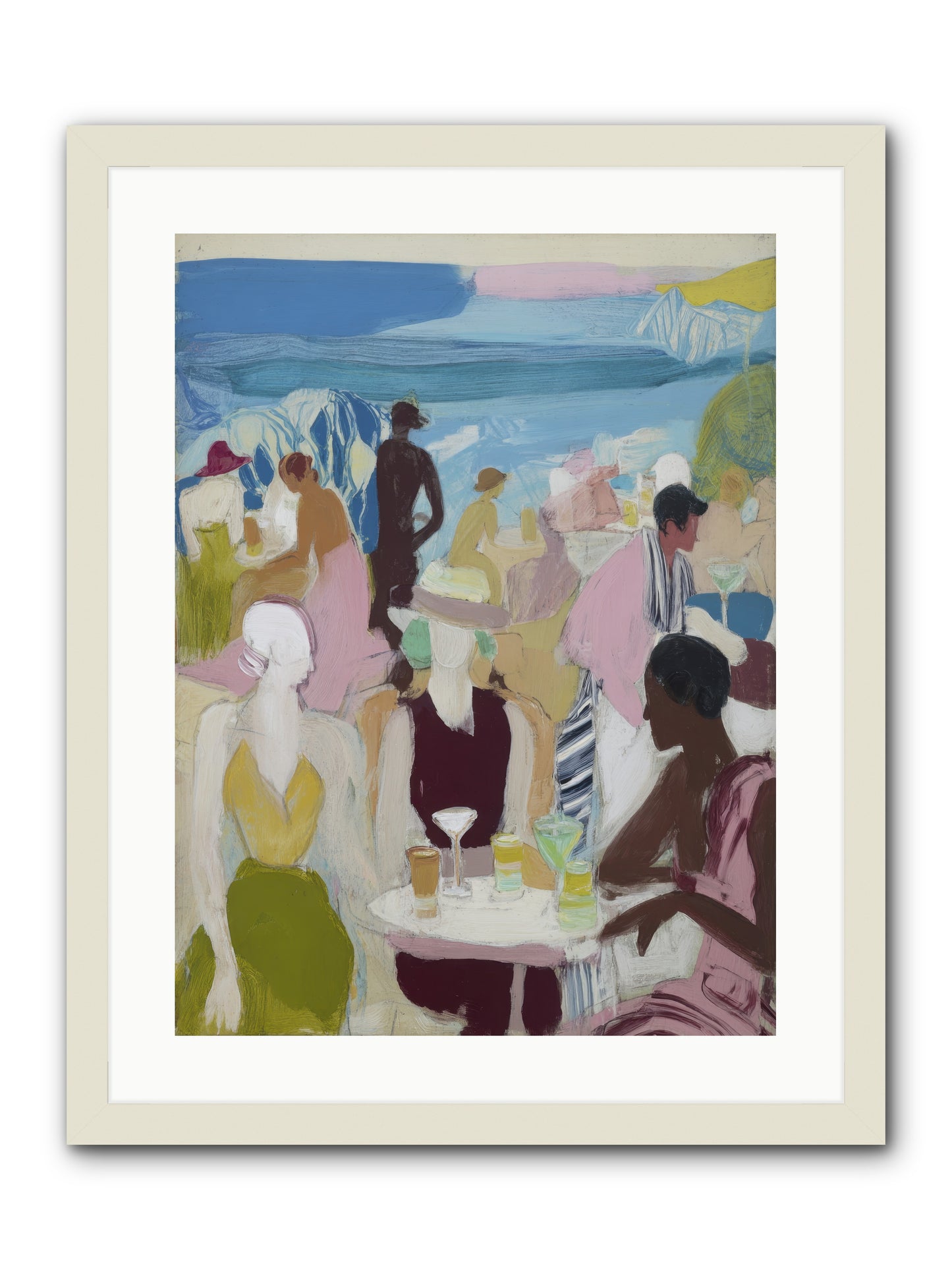 Distant Thunder -- Framed Print - White 18x24