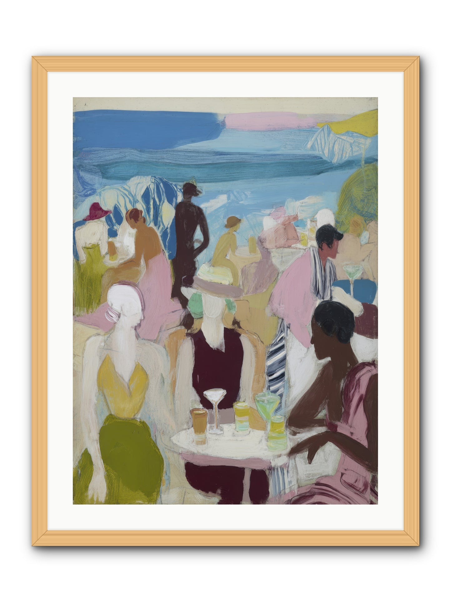 Distant Thunder -- Framed Print - Natural 24x32
