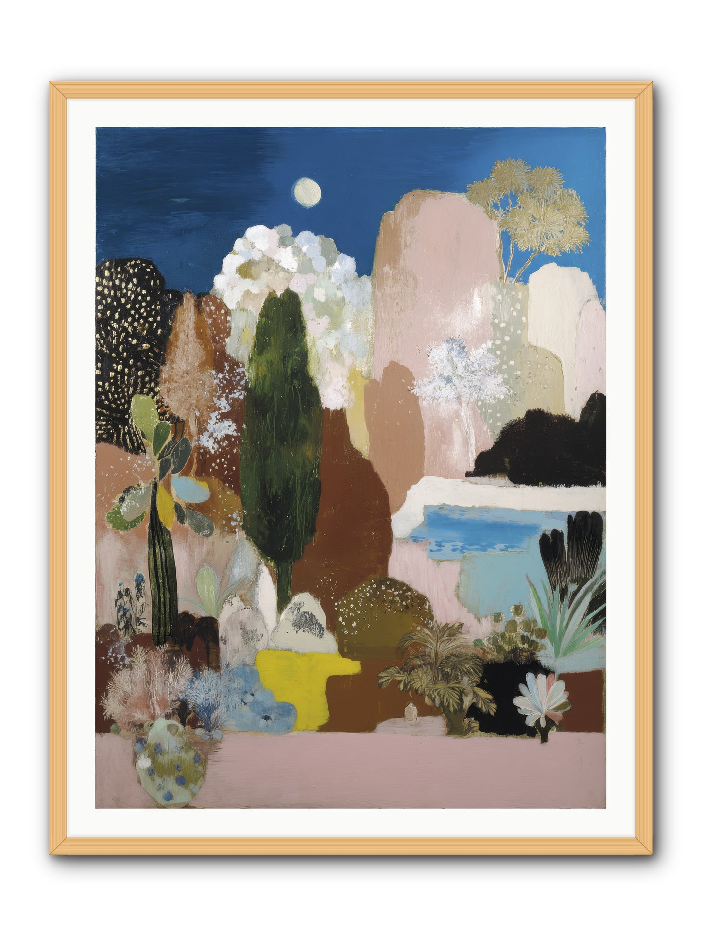 Distilled -- Framed Print - Natural 36x48