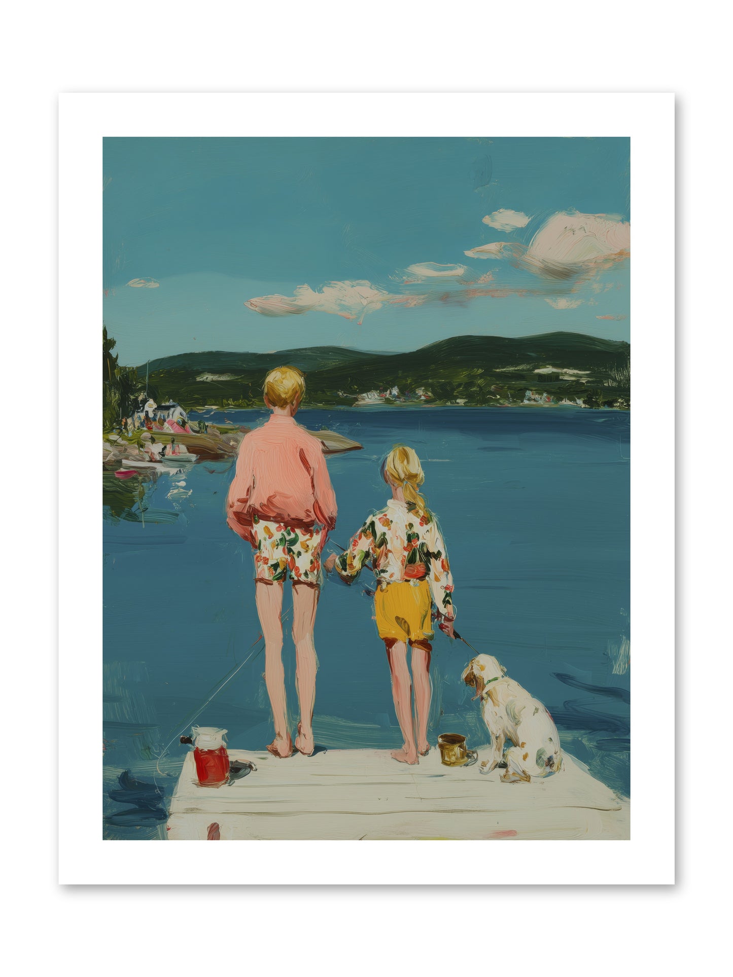 Dock Side Dreams -- Loose Canvas Print 12x16
