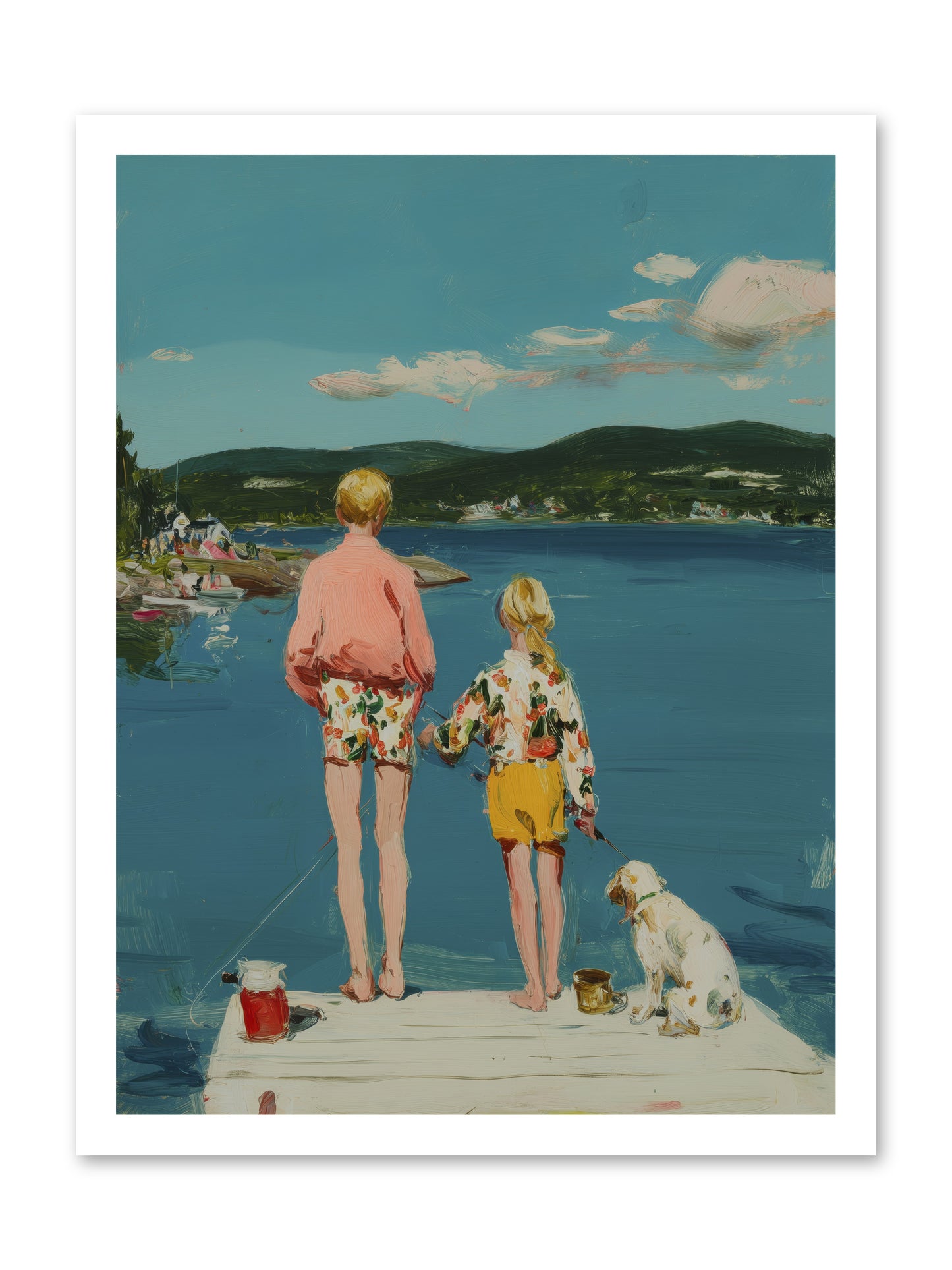 Dock Side Dreams -- Paper Print 18x24