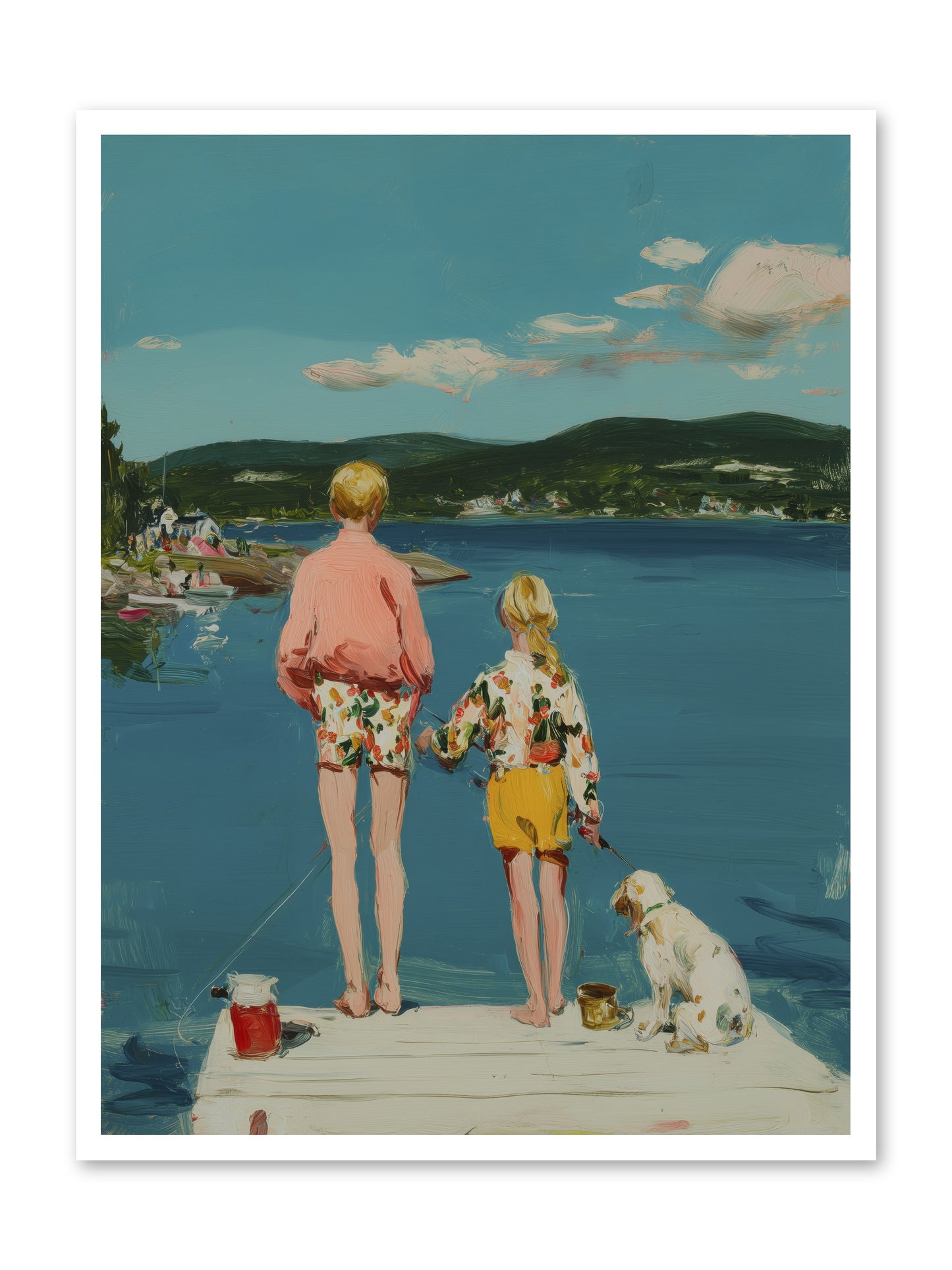 Dock Side Dreams -- Loose Canvas Print 30x40