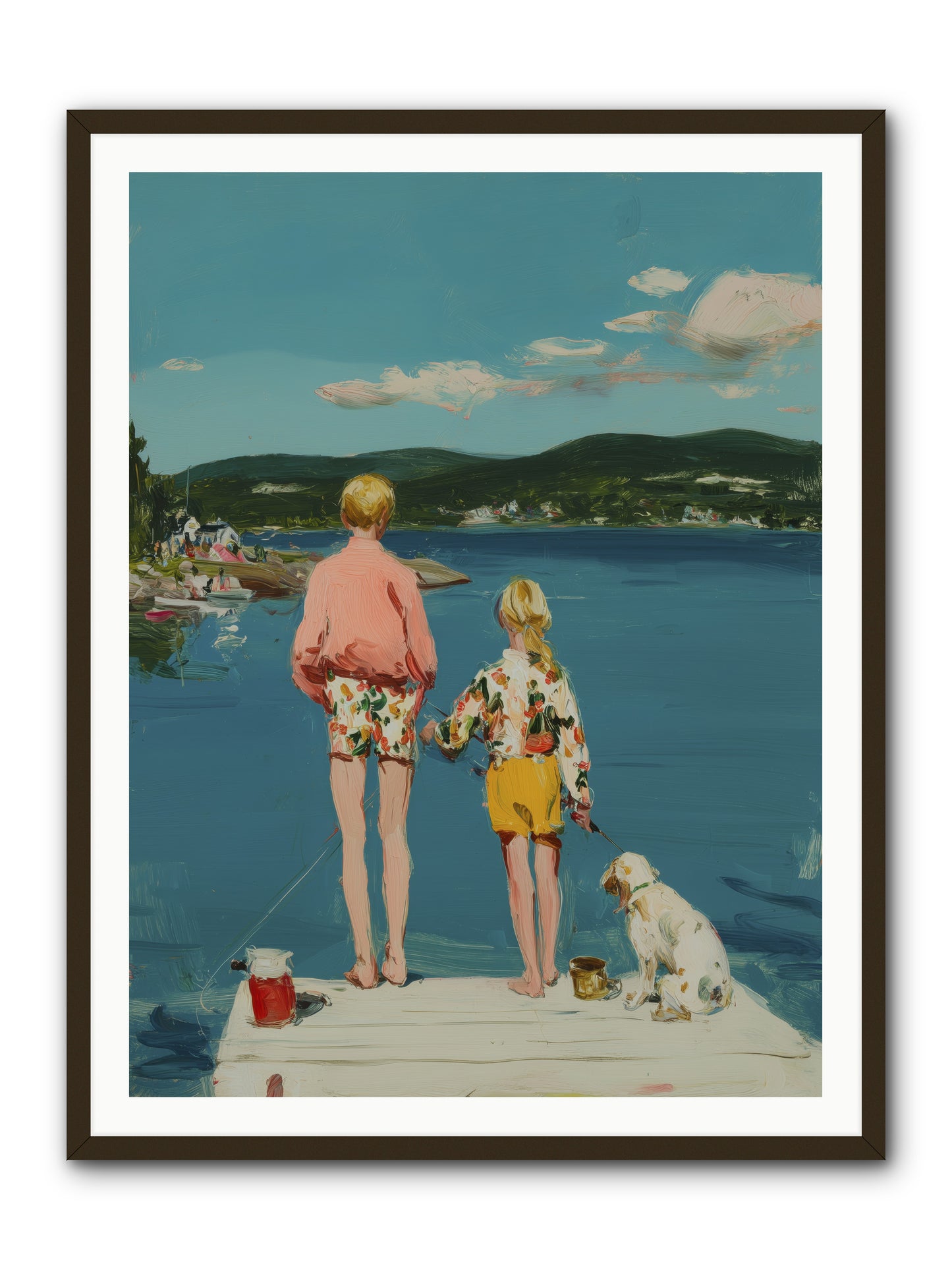 Dock Side Dreams -- Framed Print - Black 36x48