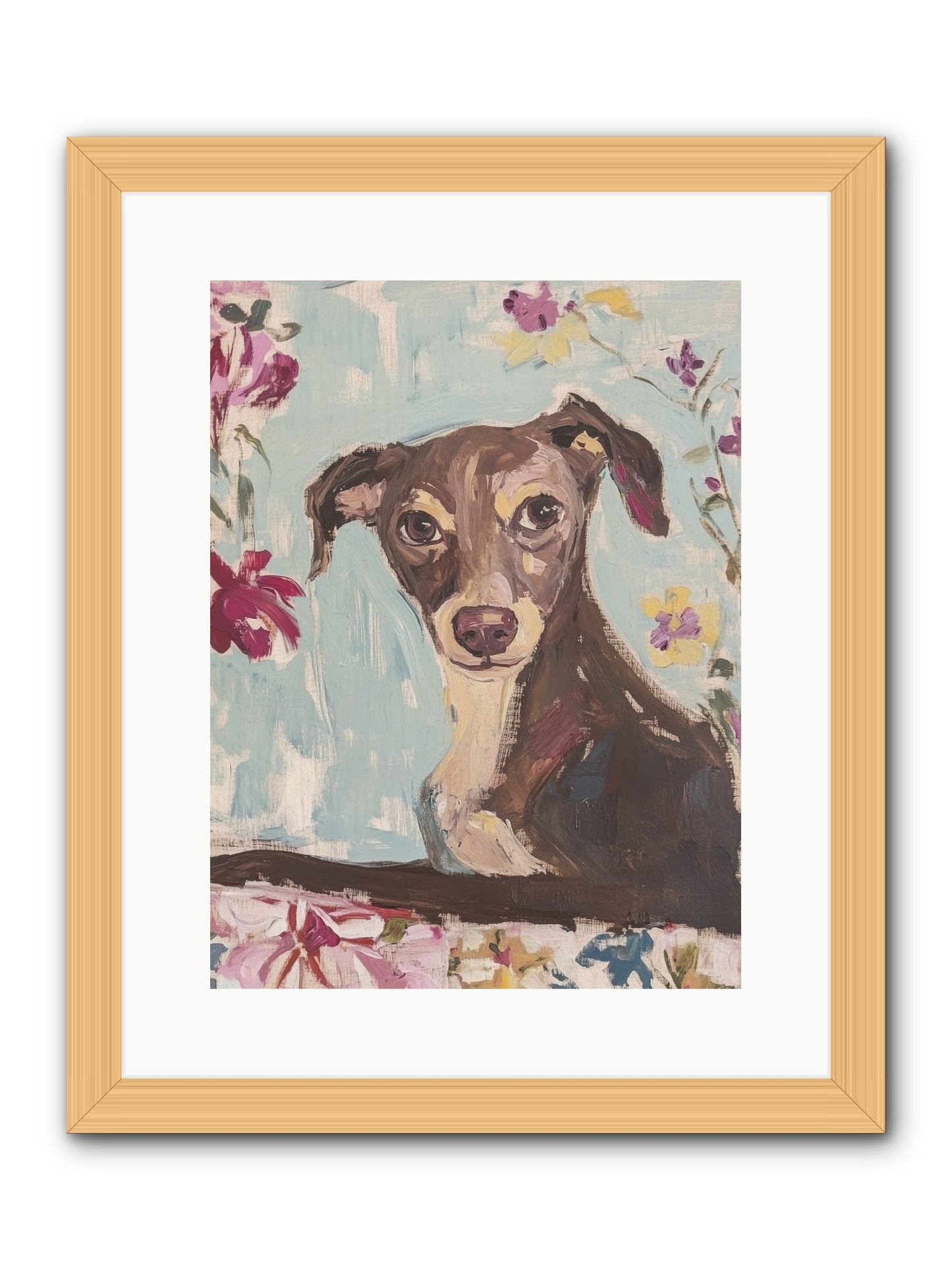 Dolly -- Framed Print - Natural 12x16