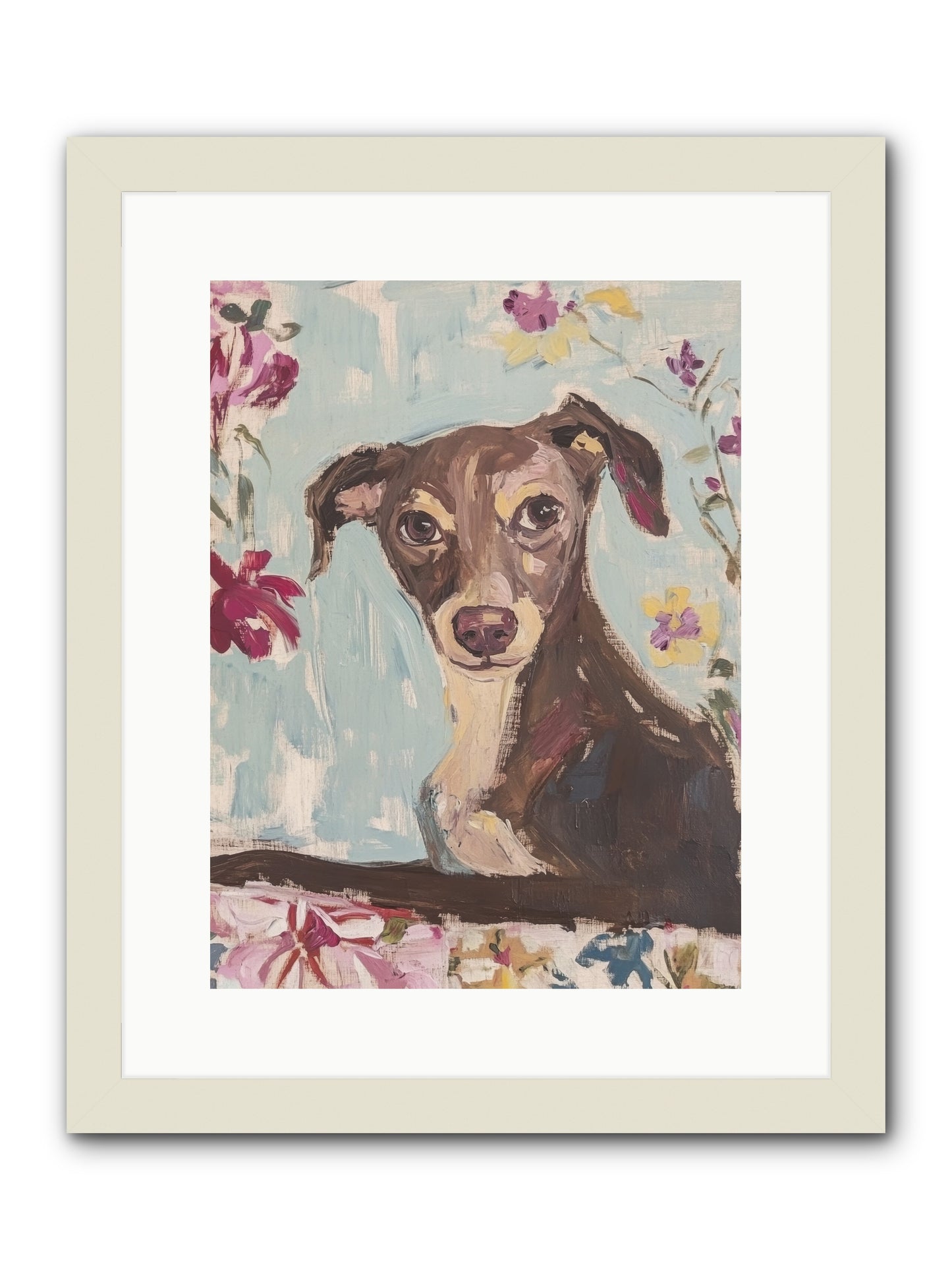 Dolly -- Framed Print - White 12x16
