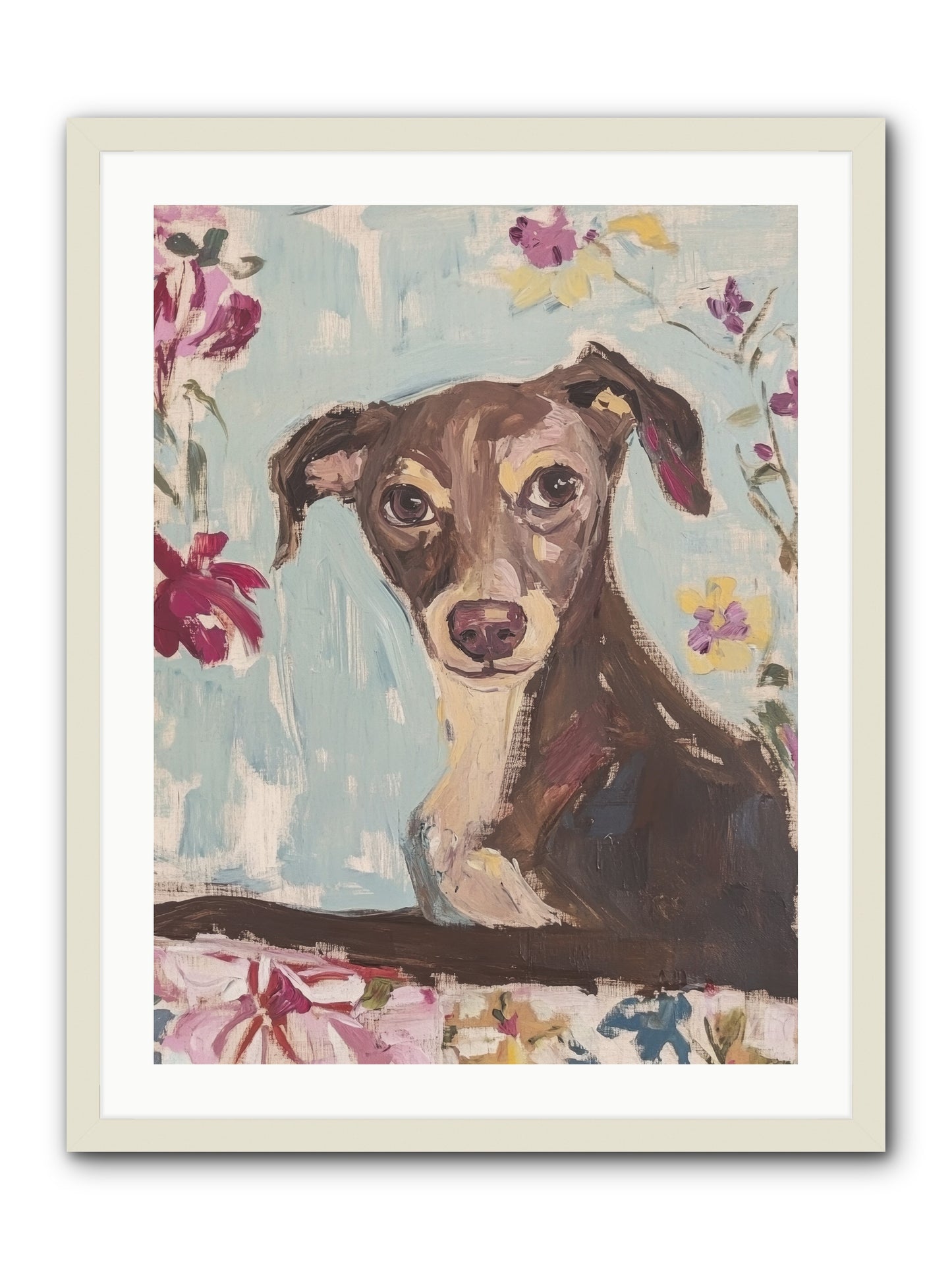 Dolly -- Framed Print - White 24x32