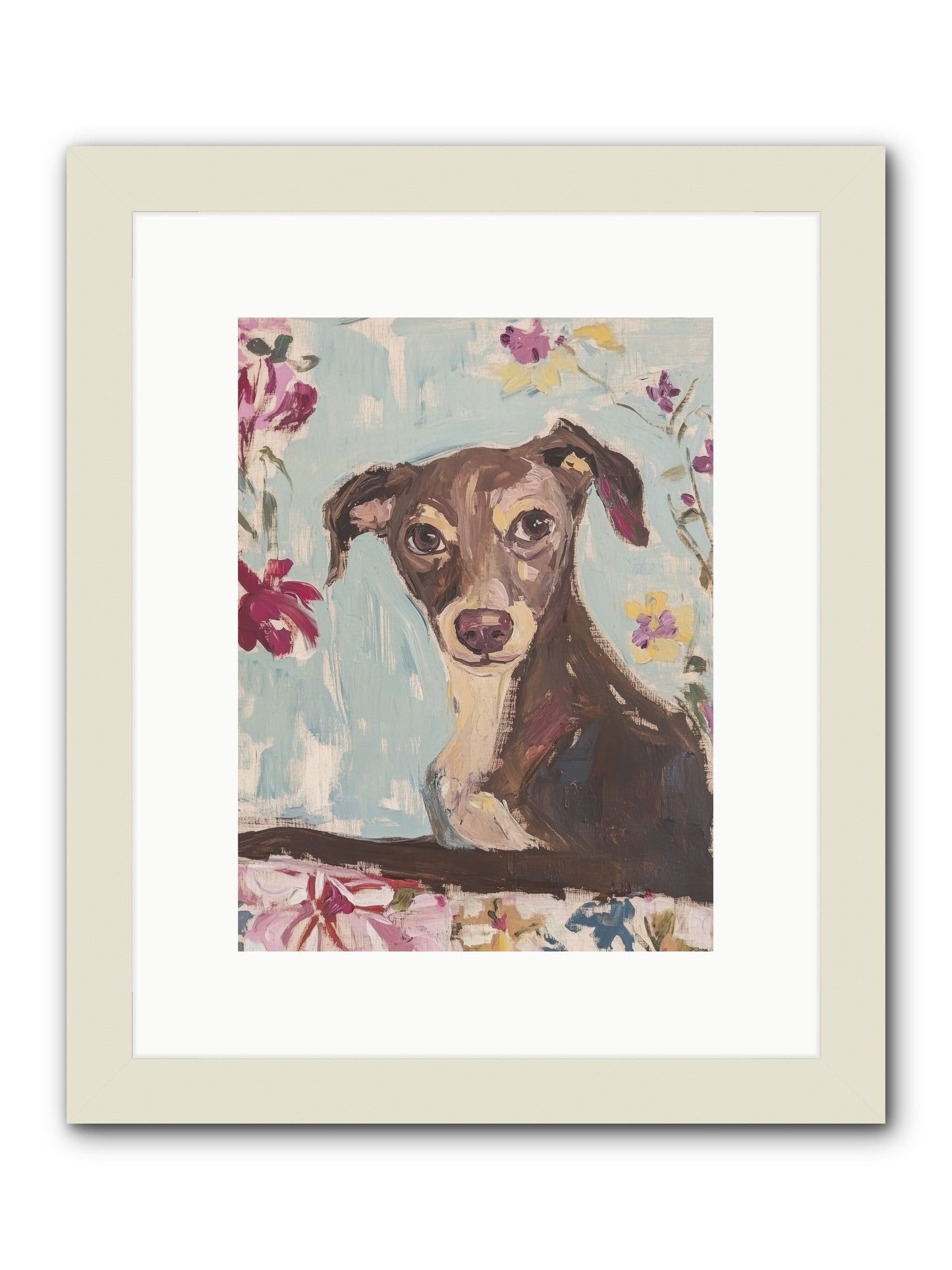 Dolly -- Framed Print - White 9x12