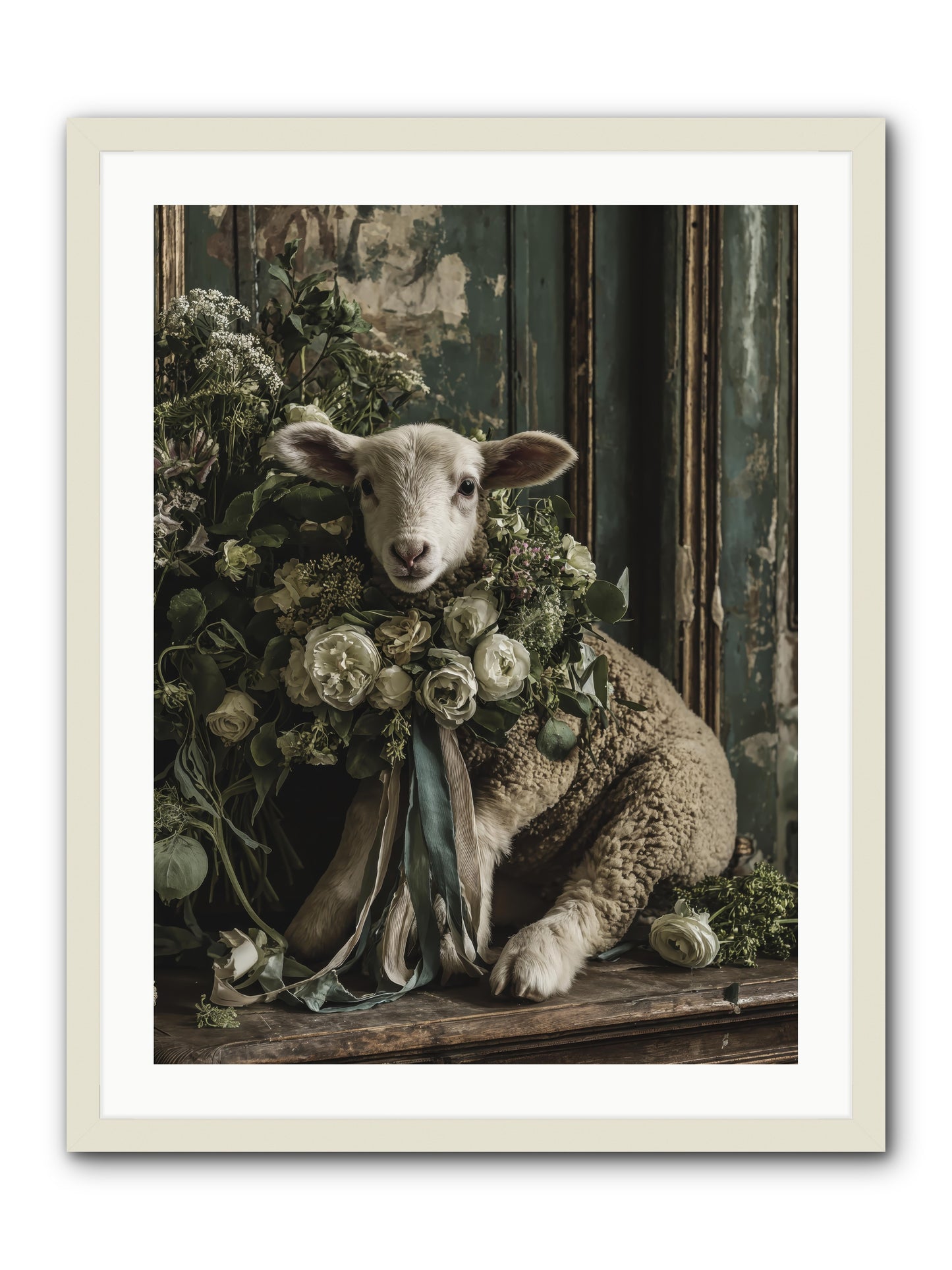 Dorette -- Framed Print - White 24x32