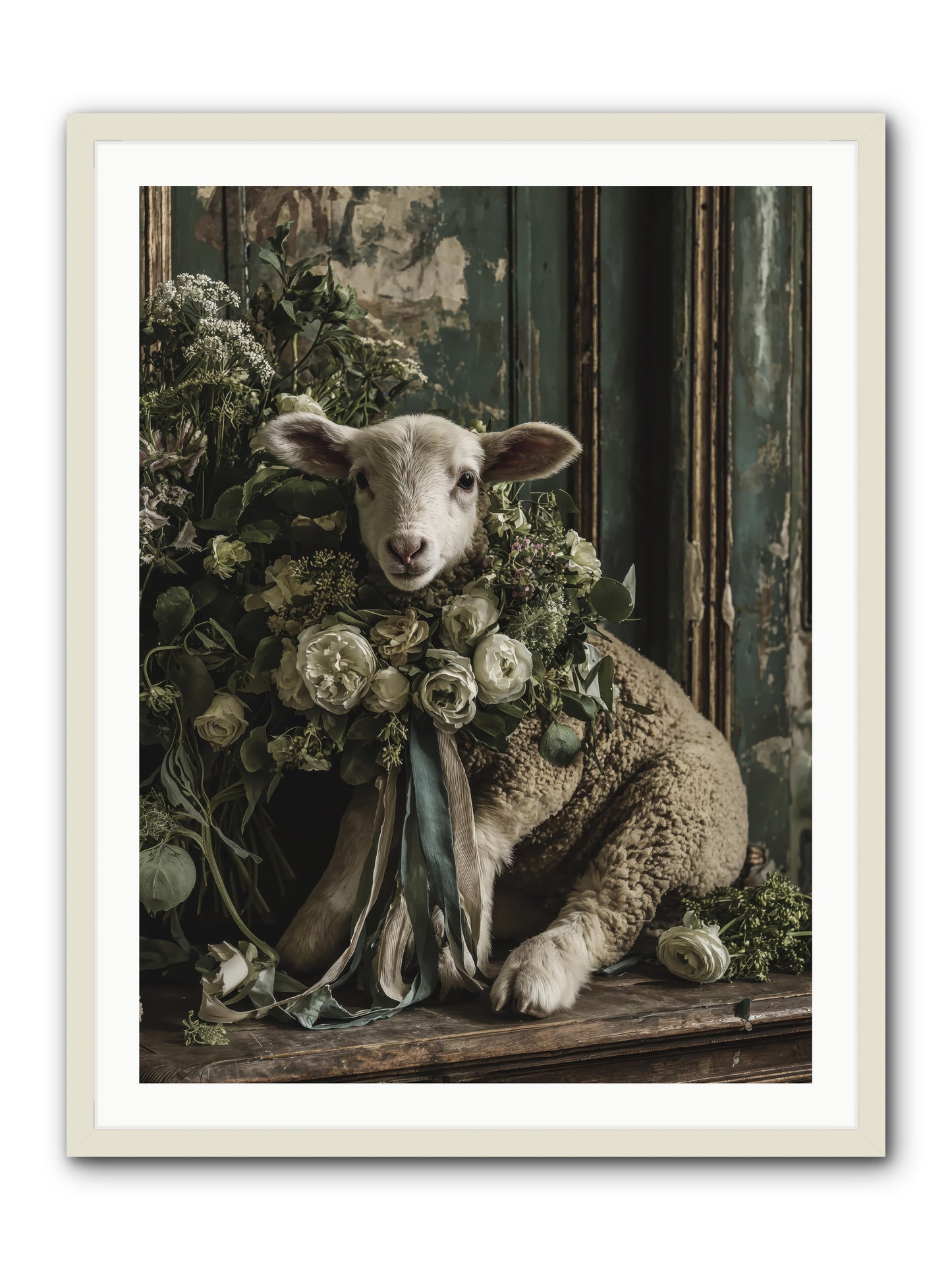 Dorette -- Framed Print - White 30x40