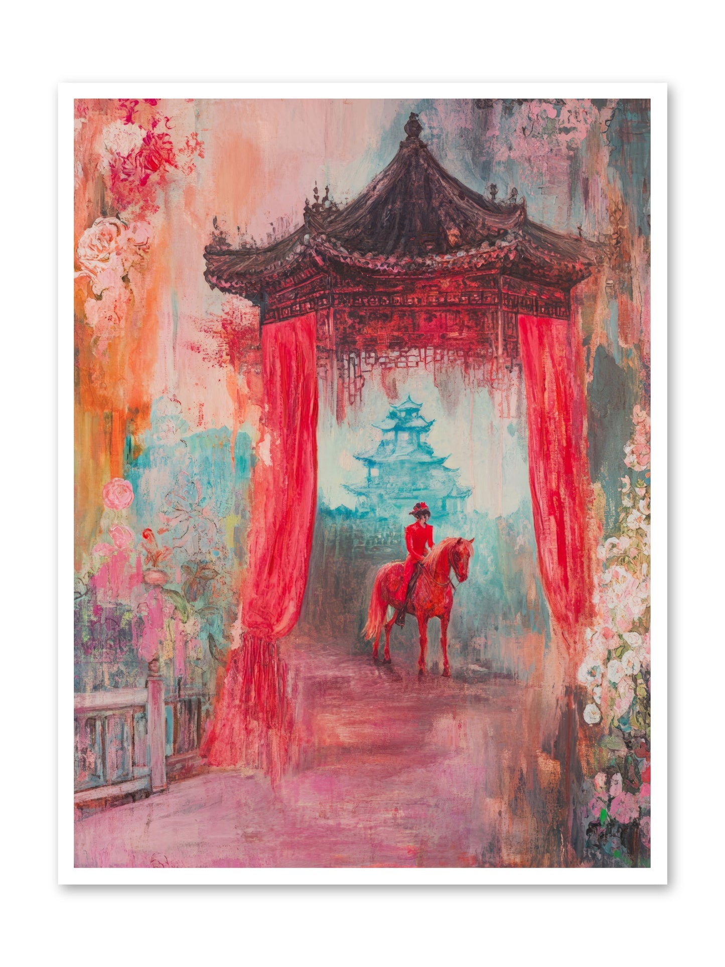 Dragons Dance At Dawn -- Loose Canvas Print 36x48