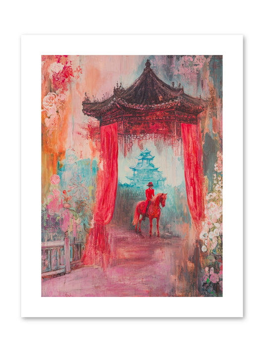 Dragons Dance At Dawn -- Paper Print 9x12
