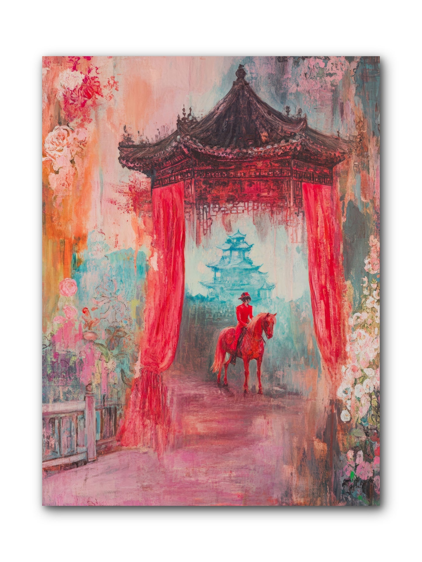 Dragons Dance At Dawn -- Wrapped Canvas 9x12