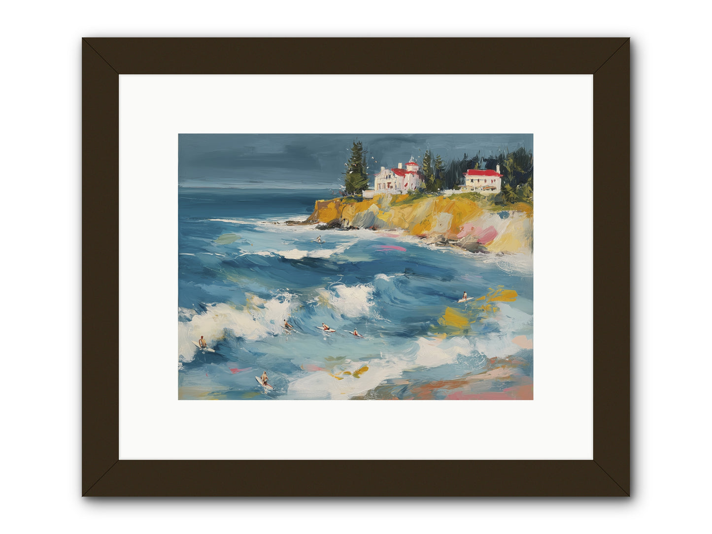 Drama in Motion -- Framed Print - Black 12x9
