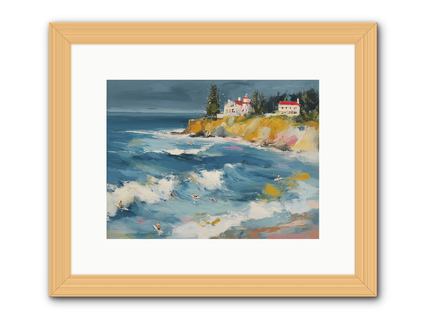 Drama in Motion -- Framed Print - Natural 12x9