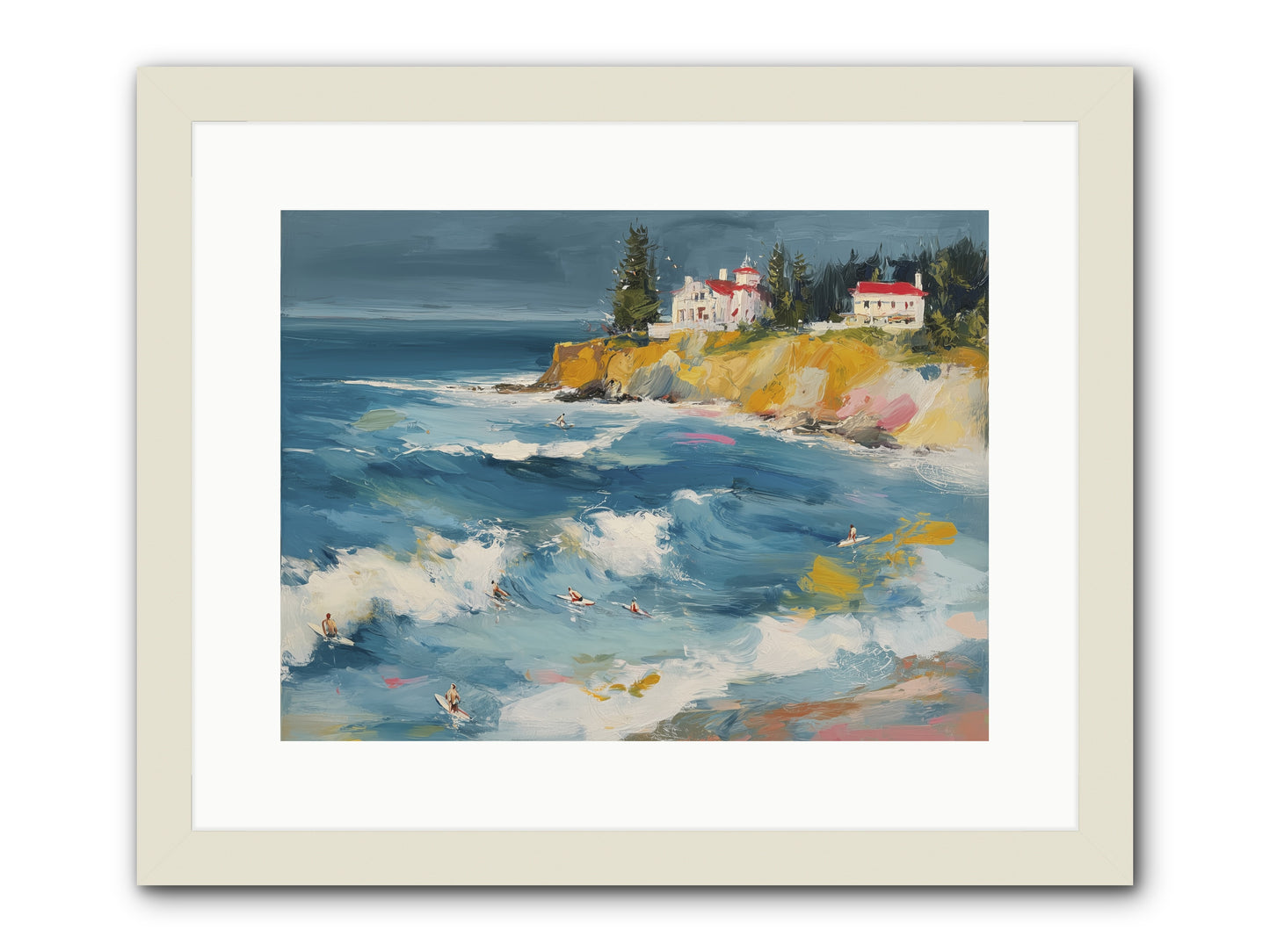 Drama in Motion -- Framed Print - White 16x12