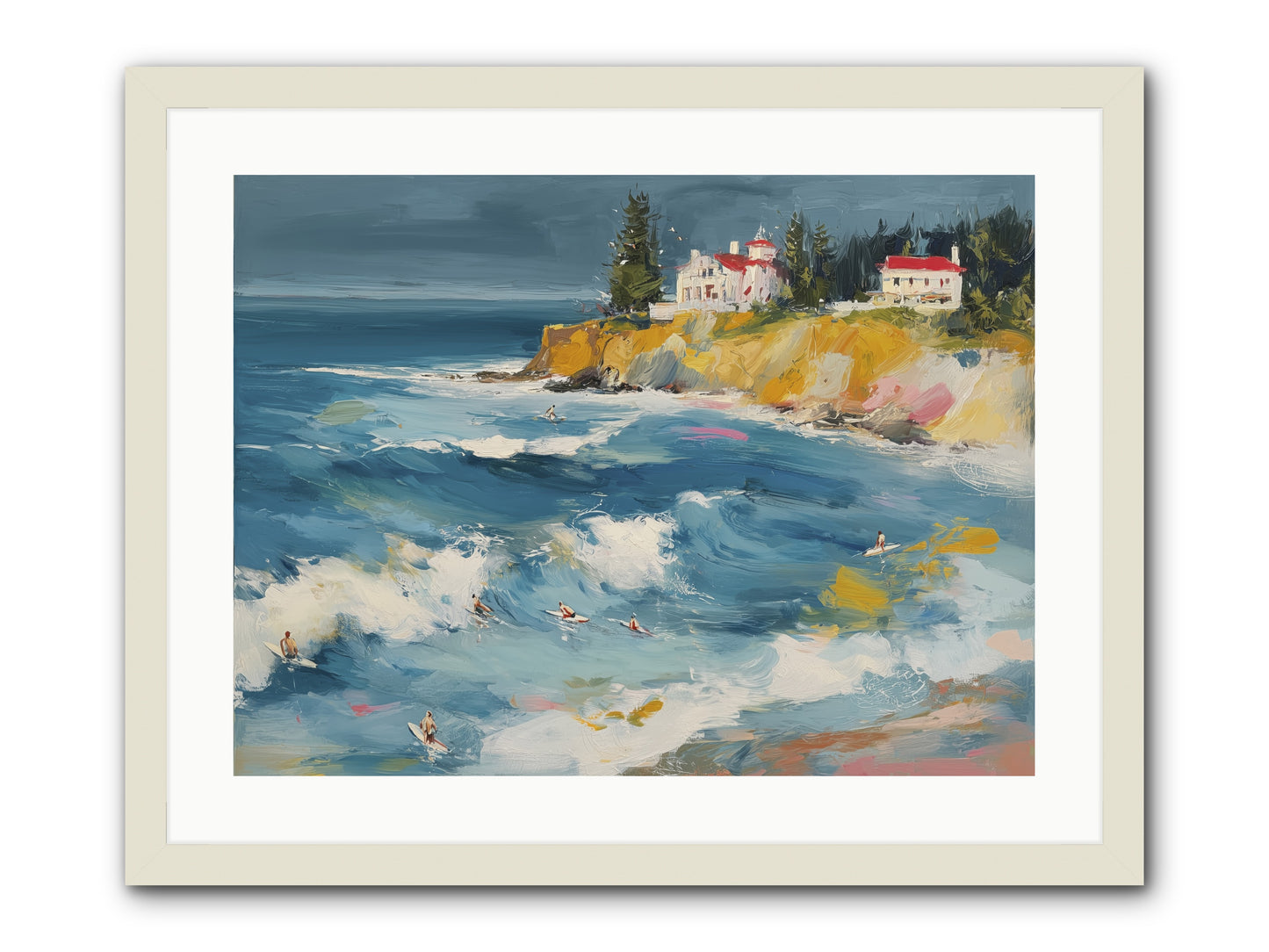 Drama in Motion -- Framed Print - White 24x18